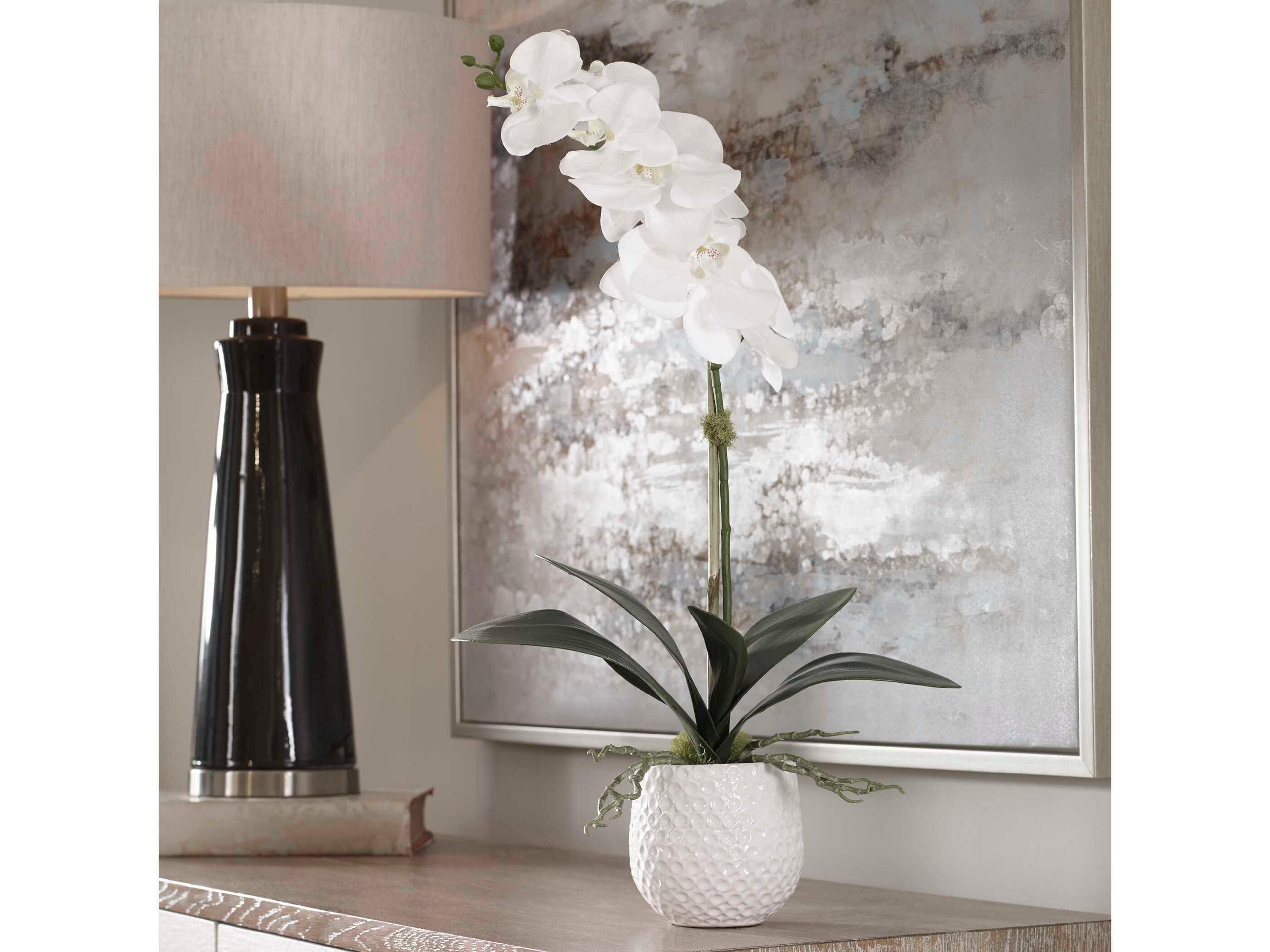 Uttermost Cami White Orchid