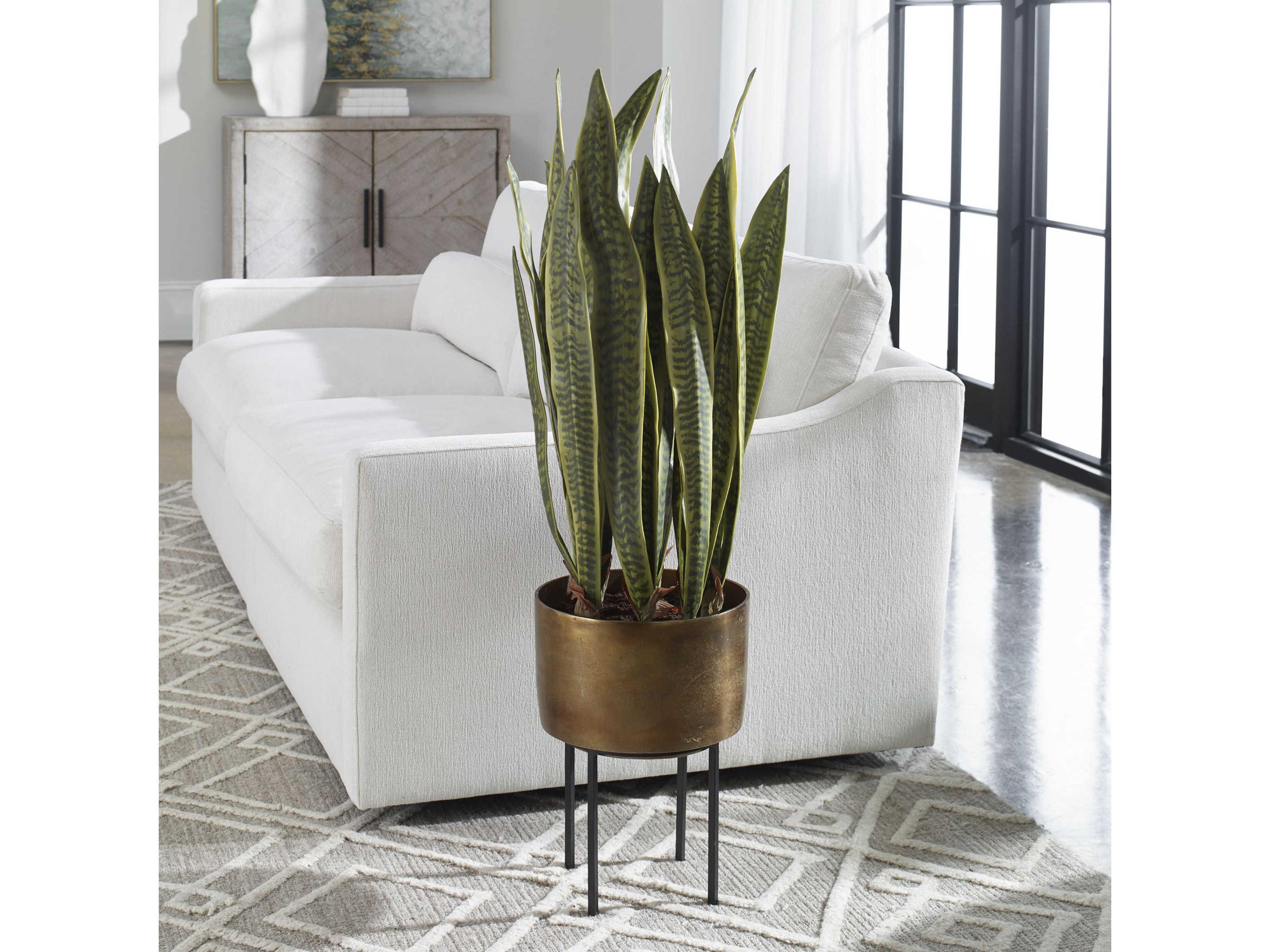 Uttermost Fasita Antique Brass Planter