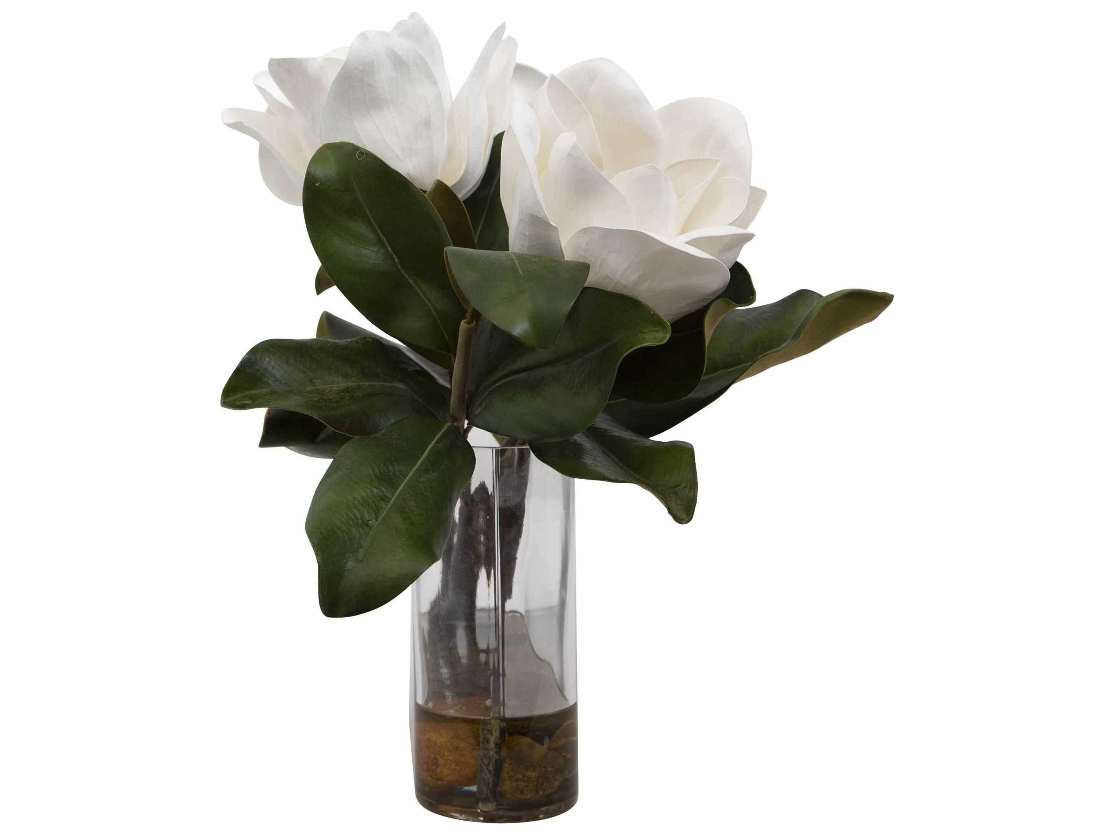 Uttermost Clear Middleton Magnolia Flower Centerpiece
