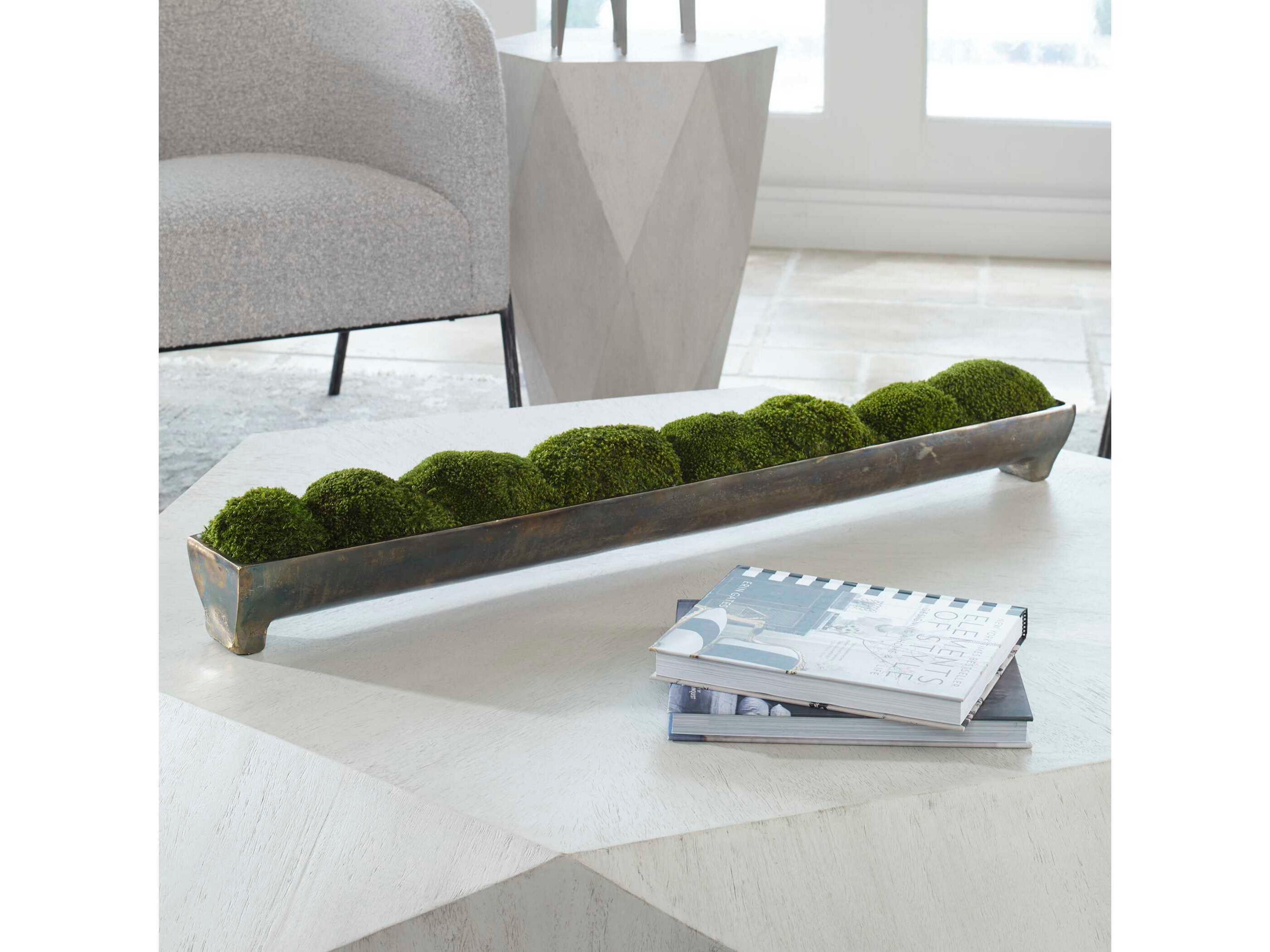 Uttermost Canal Oxidized Bronze Moss Centerpiece