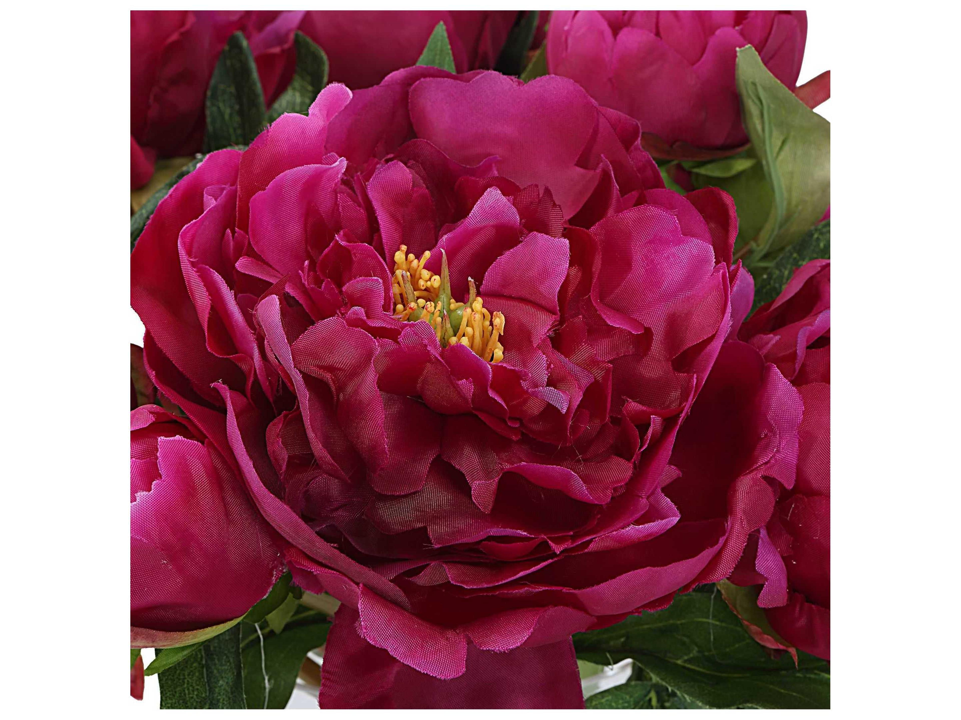 Uttermost Prima Peony Clear Glass Peony Bouquet Decorative Accent