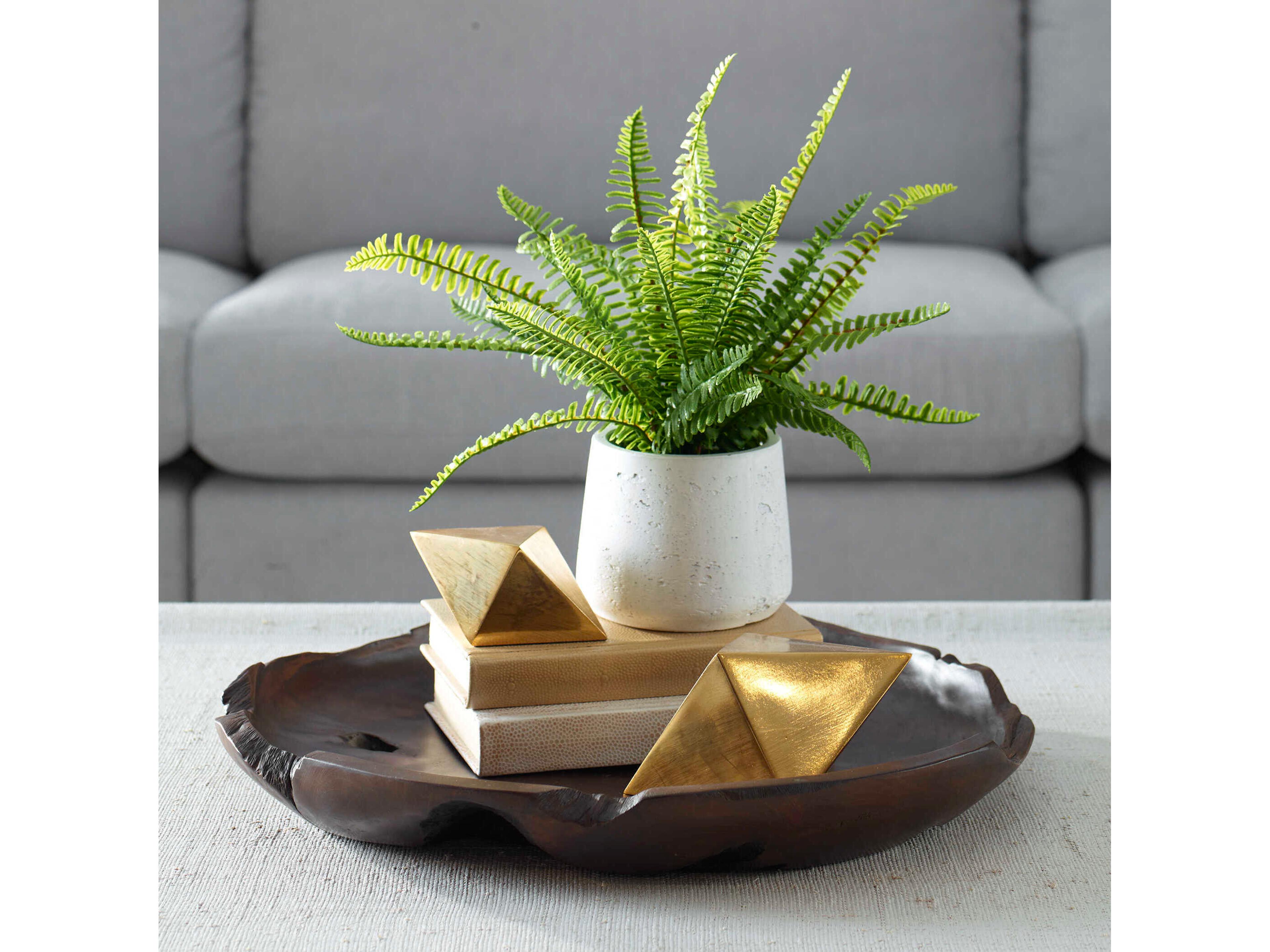 Uttermost Boston Fern In White Ceramic Pot