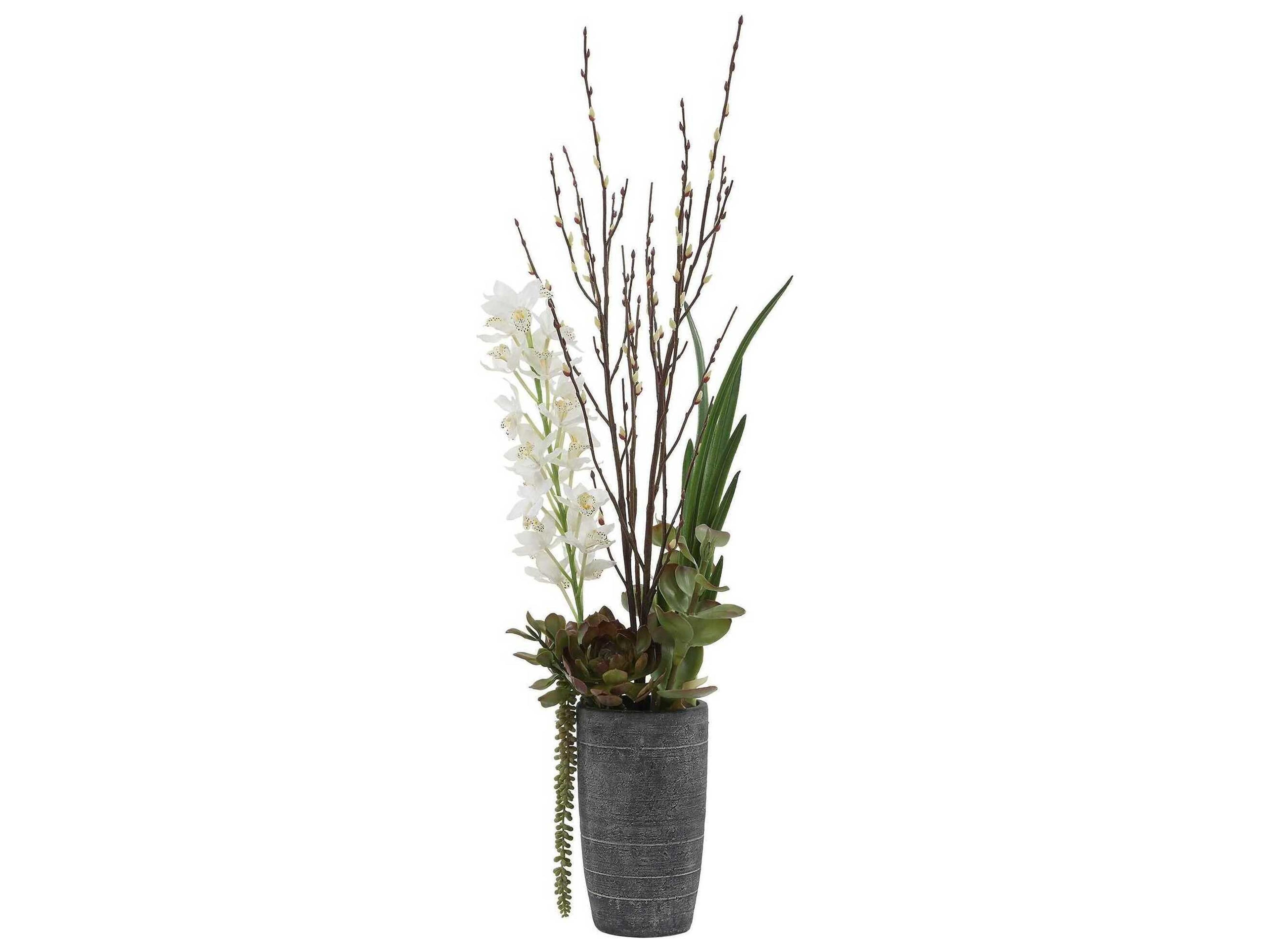 Uttermost Eterna Orchid Centerpiece & Vase
