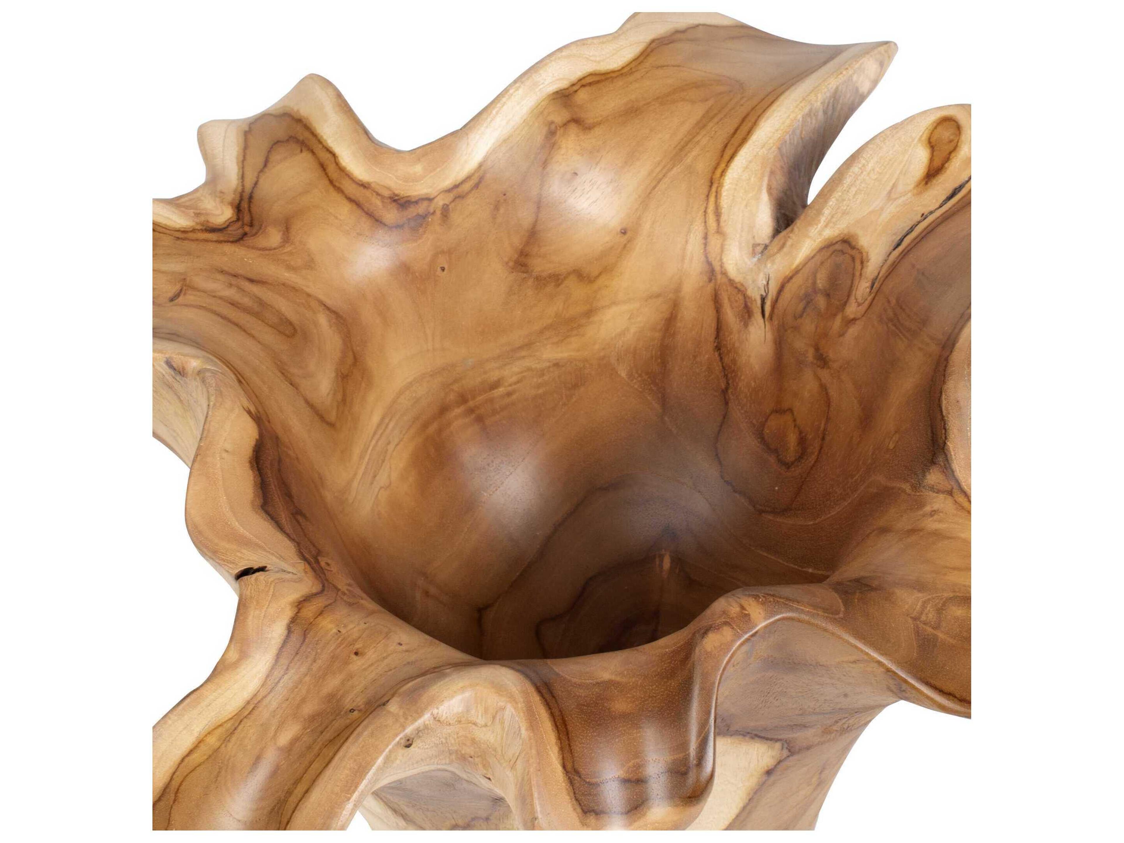 Uttermost Outdoor Teak Flow Natural Outdoor Bowl