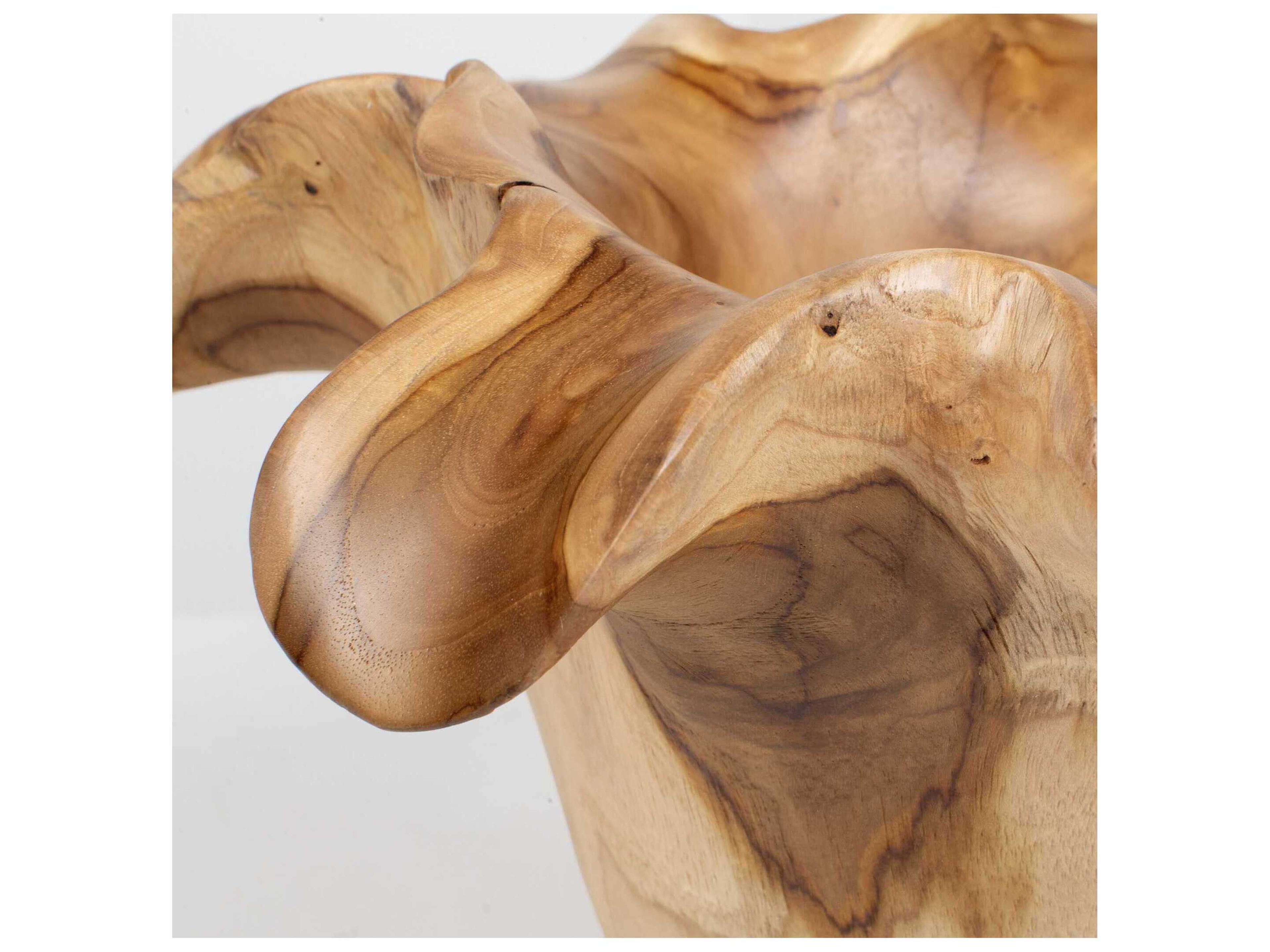 Uttermost Outdoor Teak Flow Natural Outdoor Bowl