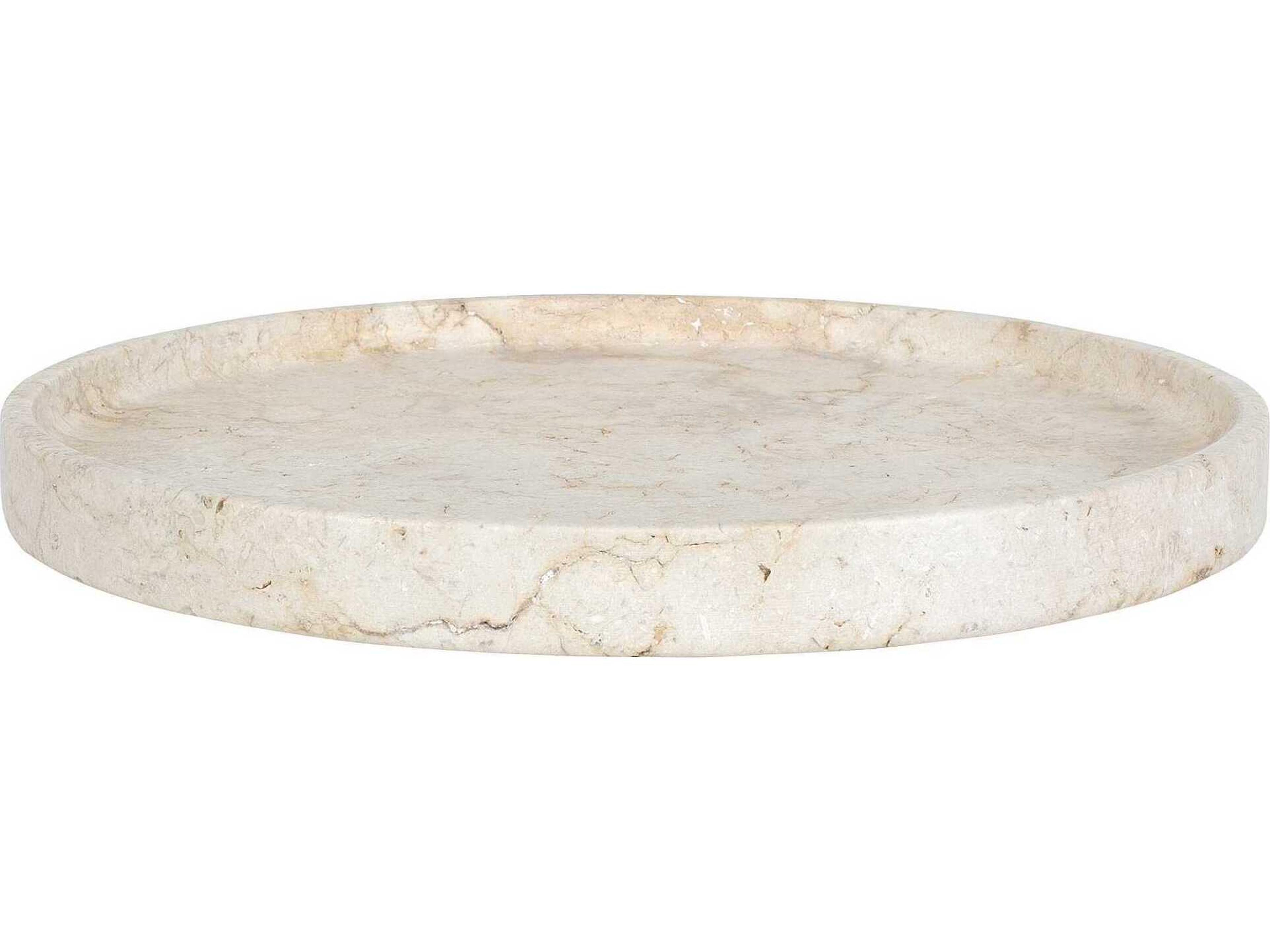 Uttermost Outdoor Travessa Outdoor Round Stone Tray