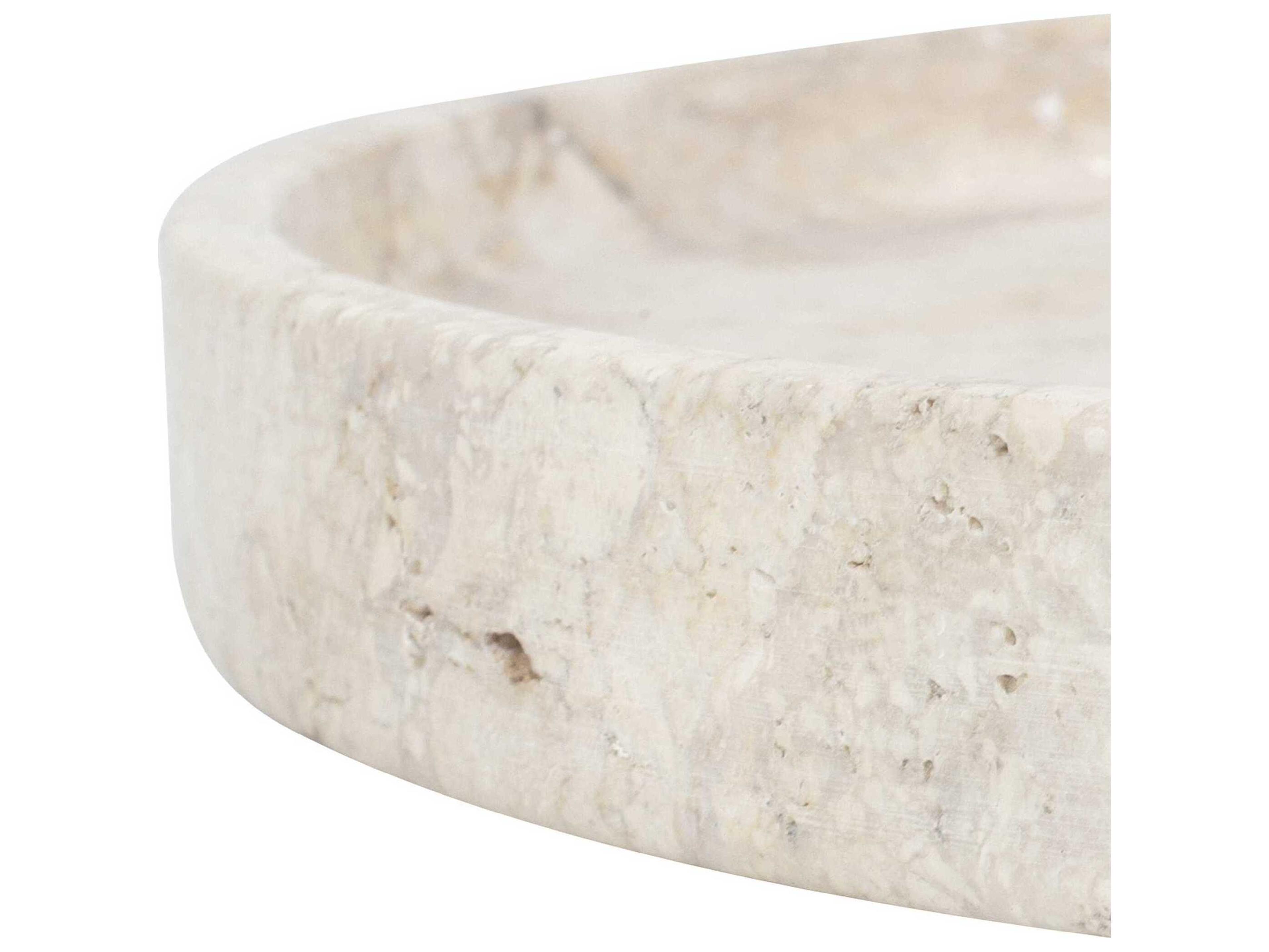 Uttermost Outdoor Travessa Outdoor Round Stone Tray