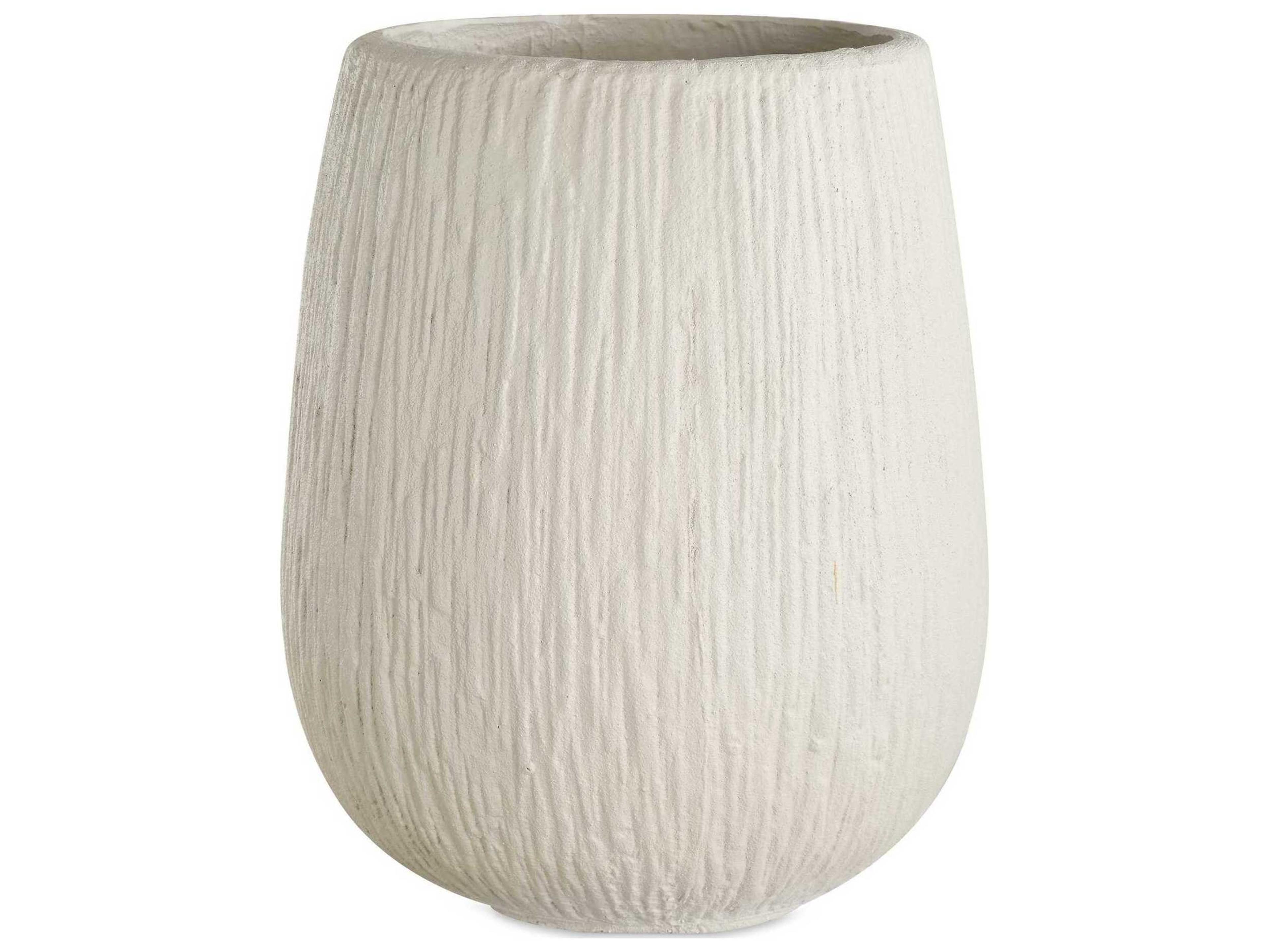 Rustic Ridge Off-White Outdoor Planter