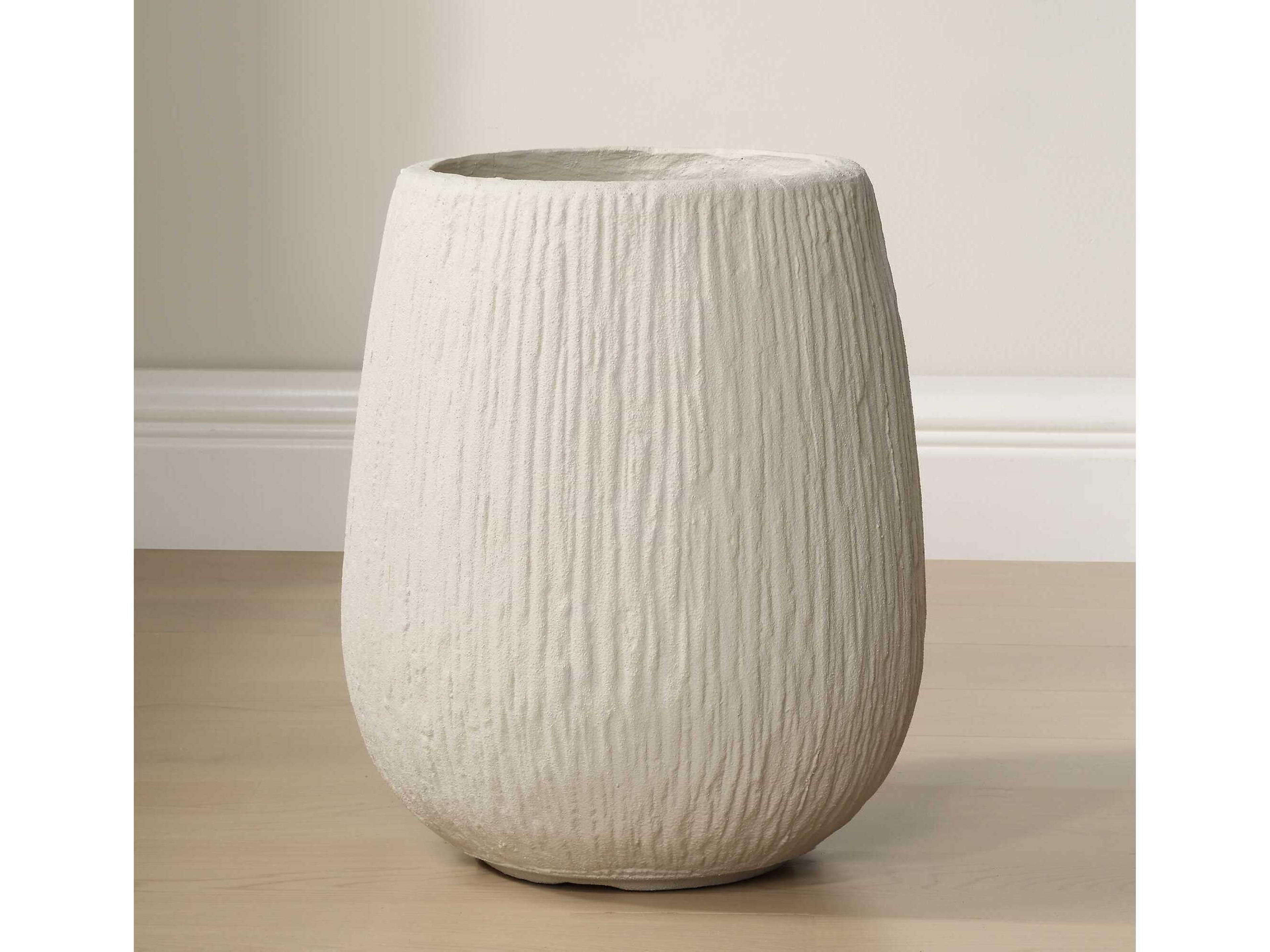 Uttermost Outdoor Rustic Ridge Off-White Outdoor Planter