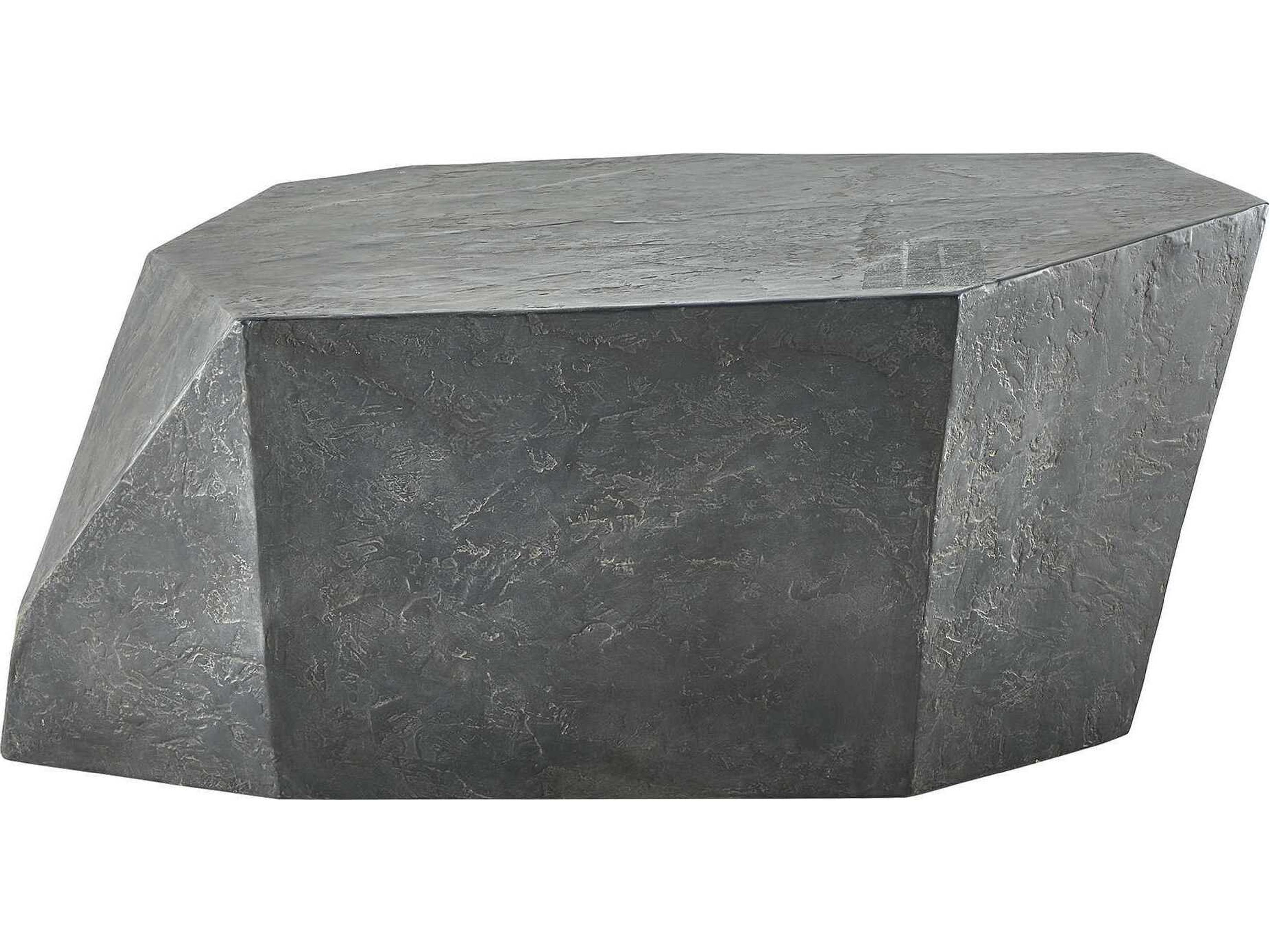 Uttermost Outdoor Parra Black Brown Concrete Coffee Table