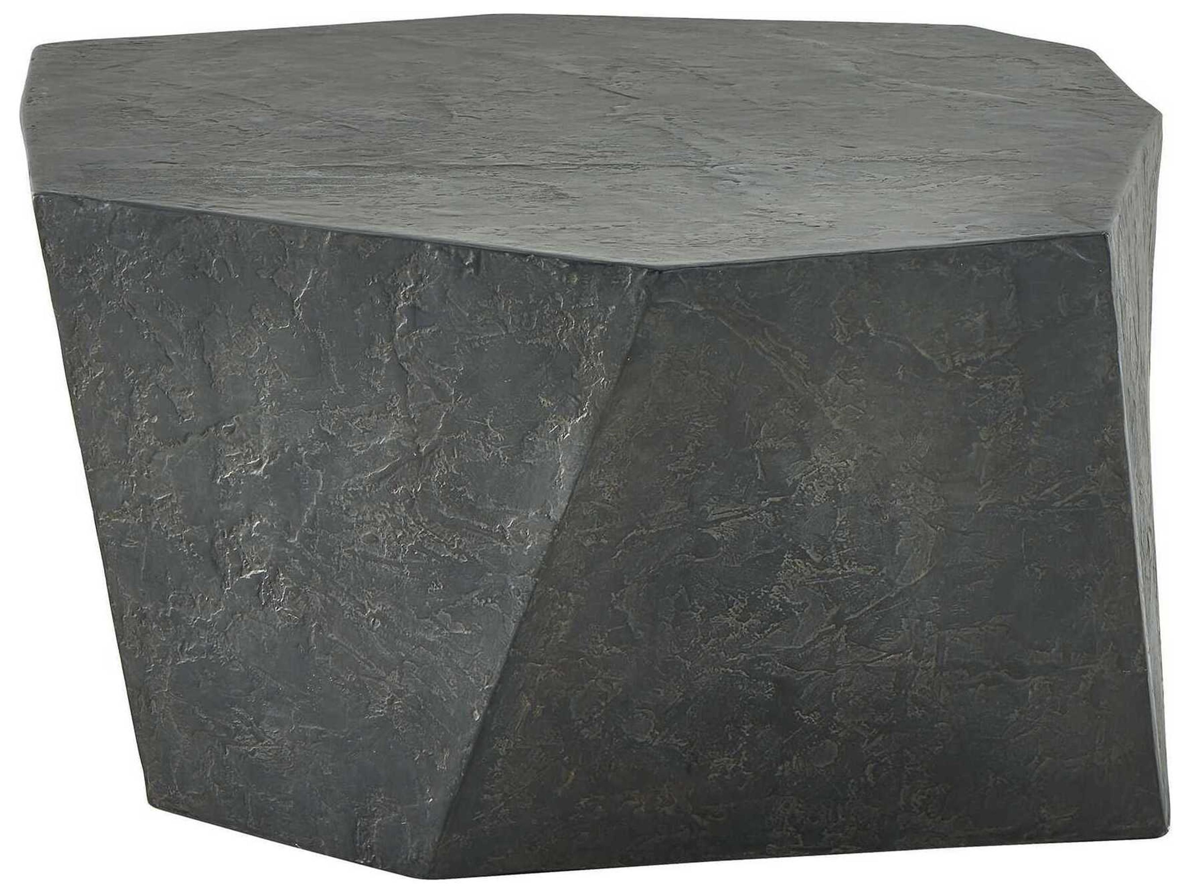 Uttermost Outdoor Parra Black Brown Concrete Coffee Table