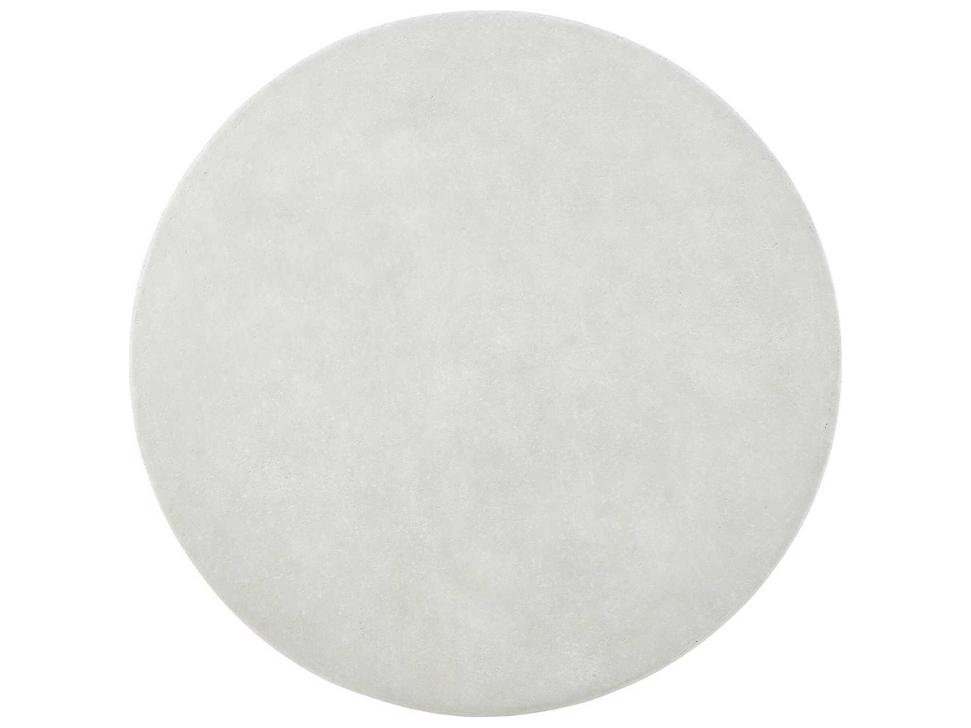 Uttermost Outdoor Wright Light Stone Concrete Round Coffee Table