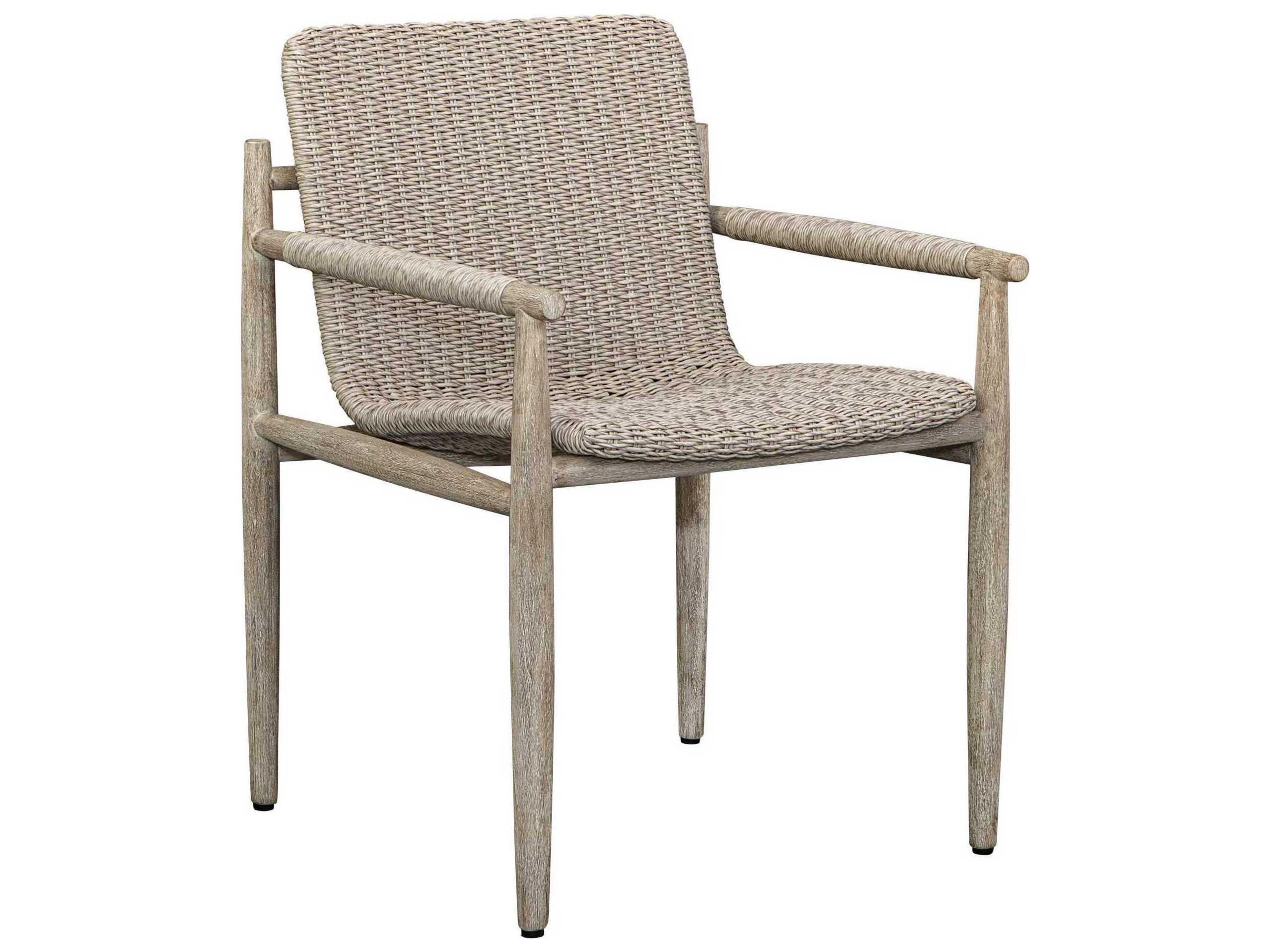 Sumba Gray Wood Wicker Dining Chair