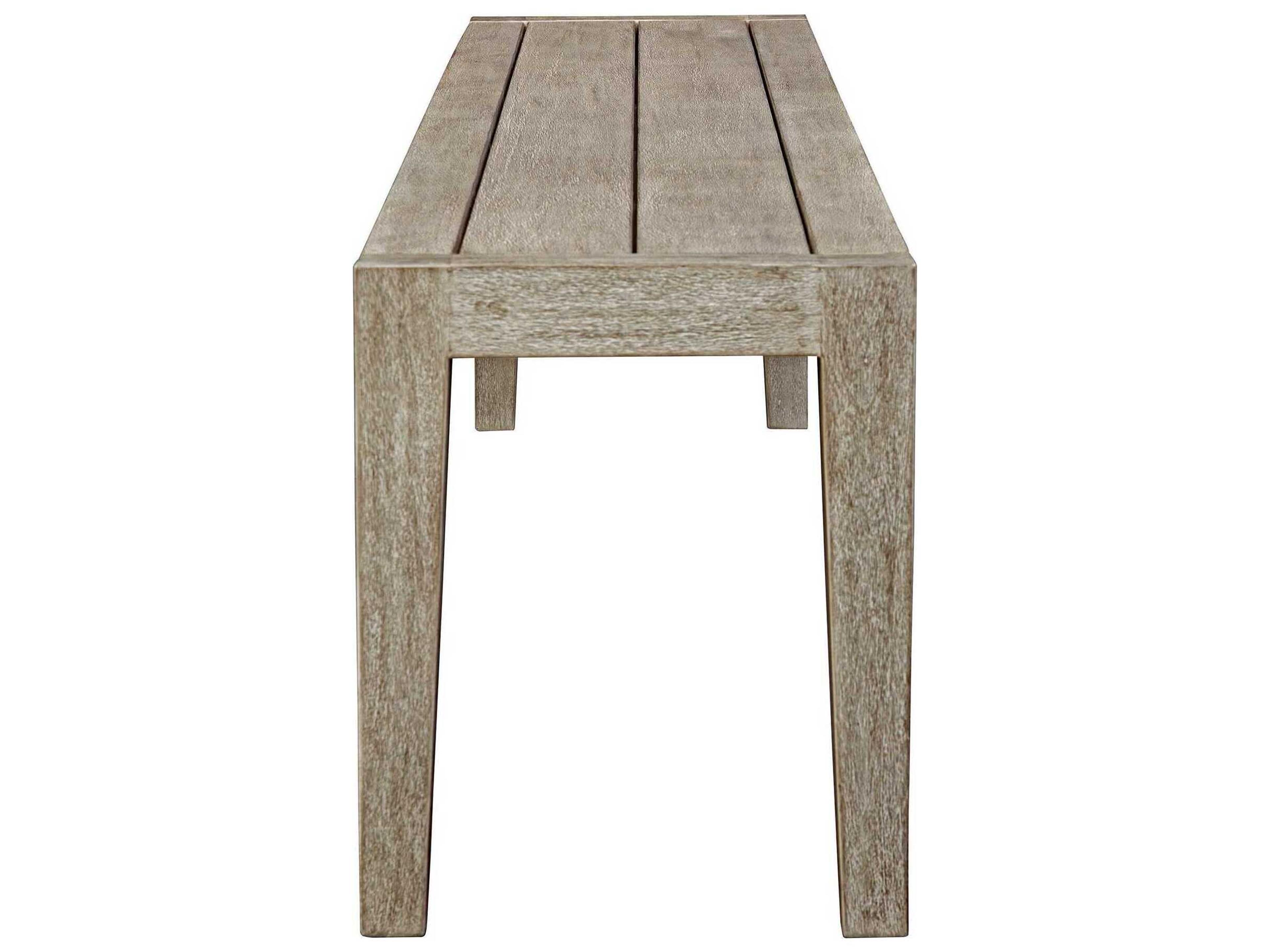 Uttermost Outdoor Kirkham Gray Wood Bench