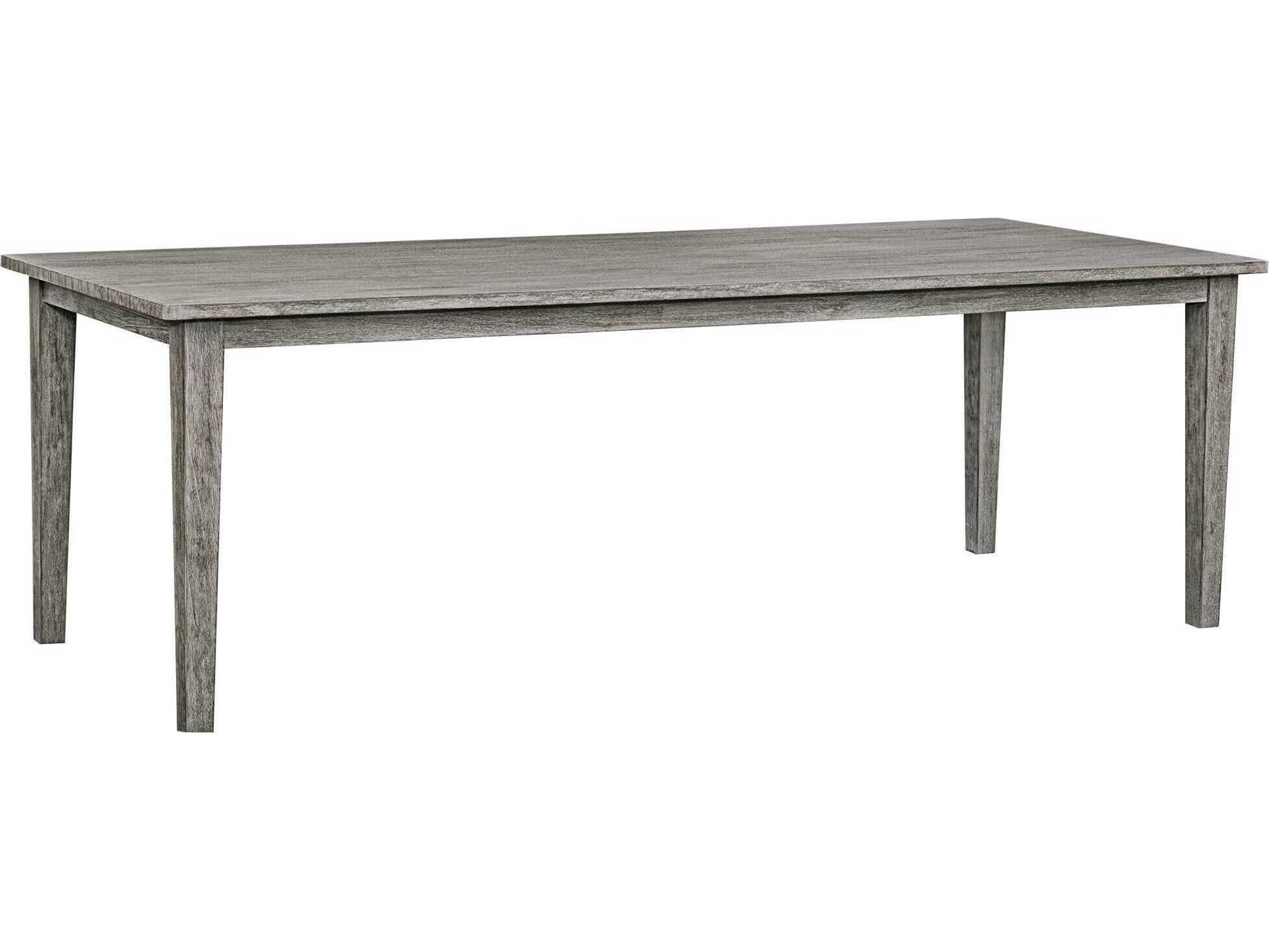 Forsyth Weathered Dark Gray Wood Rectangular Dining Table