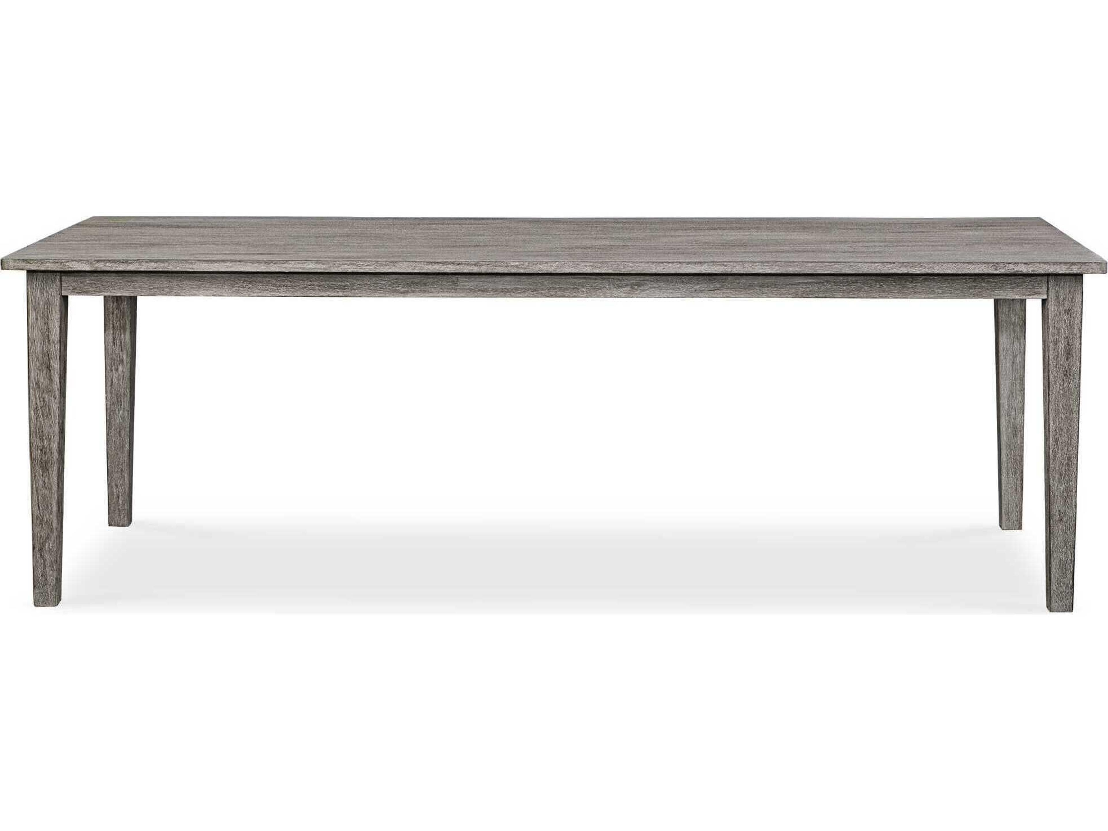 Uttermost Outdoor Forsyth Weathered Dark Gray Wood Rectangular Dining Table