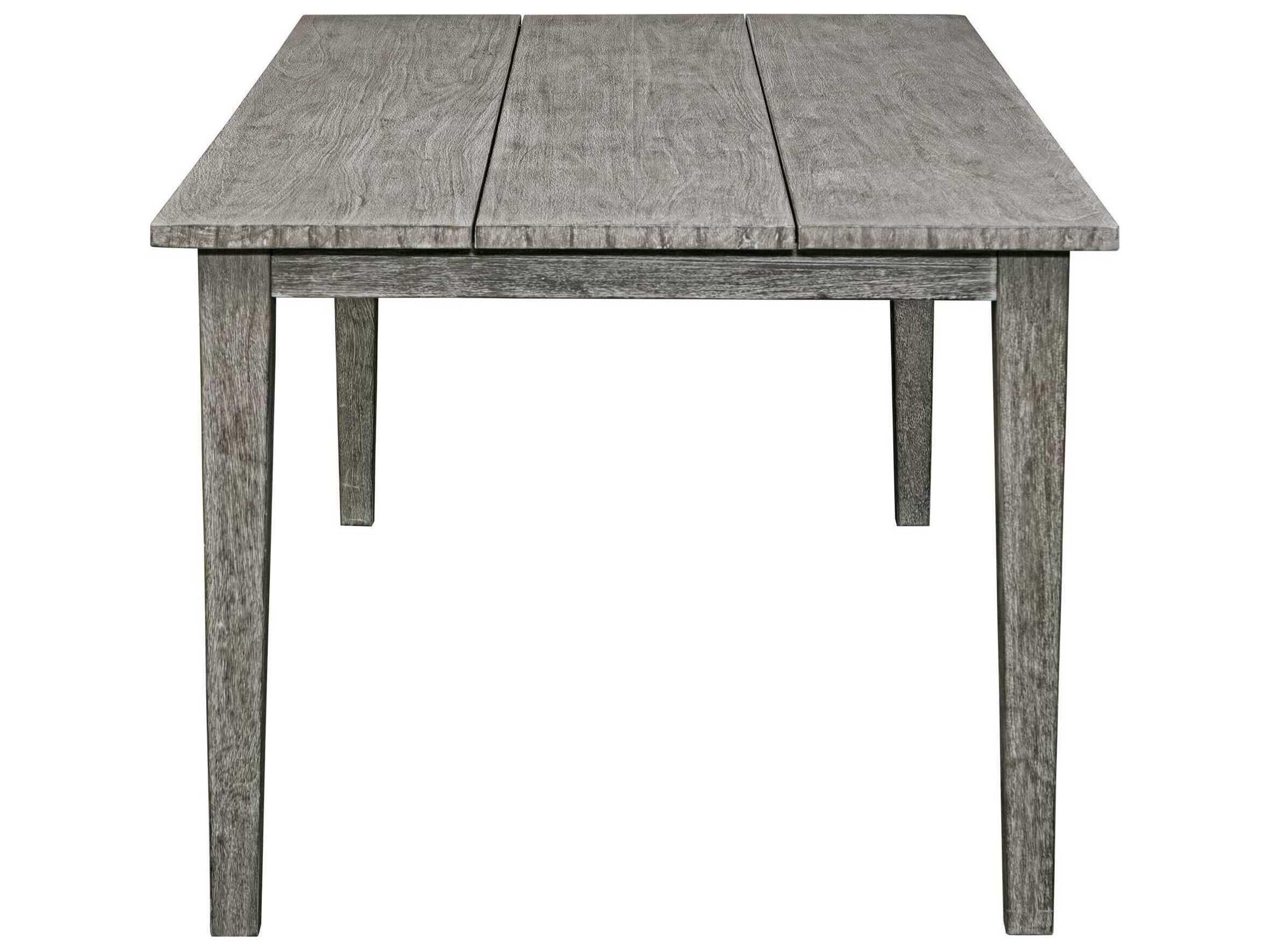 Uttermost Outdoor Forsyth Weathered Dark Gray Wood Rectangular Dining Table