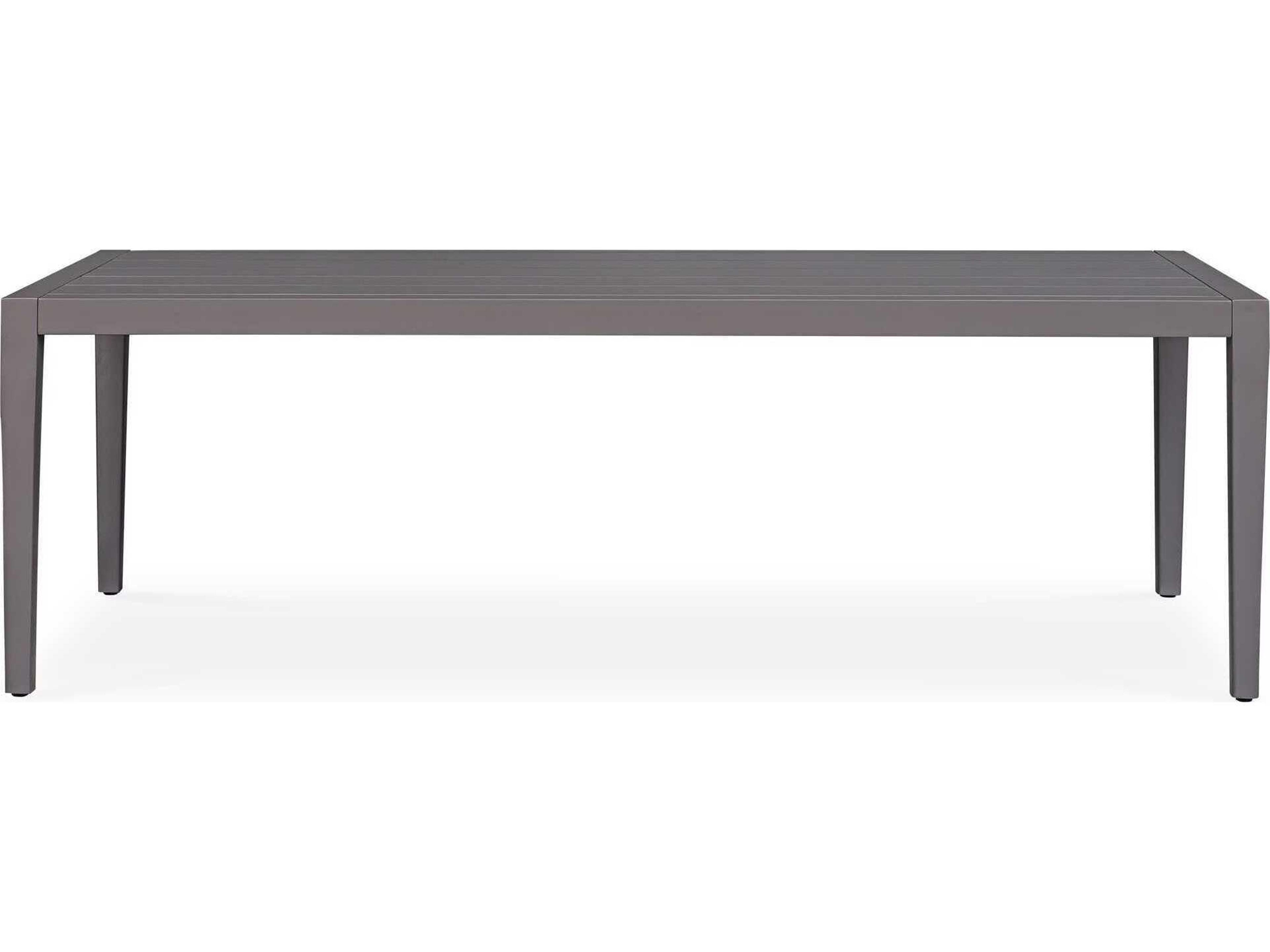 Uttermost Outdoor Polanco Java Black Aluminum Rectangular Dining Table