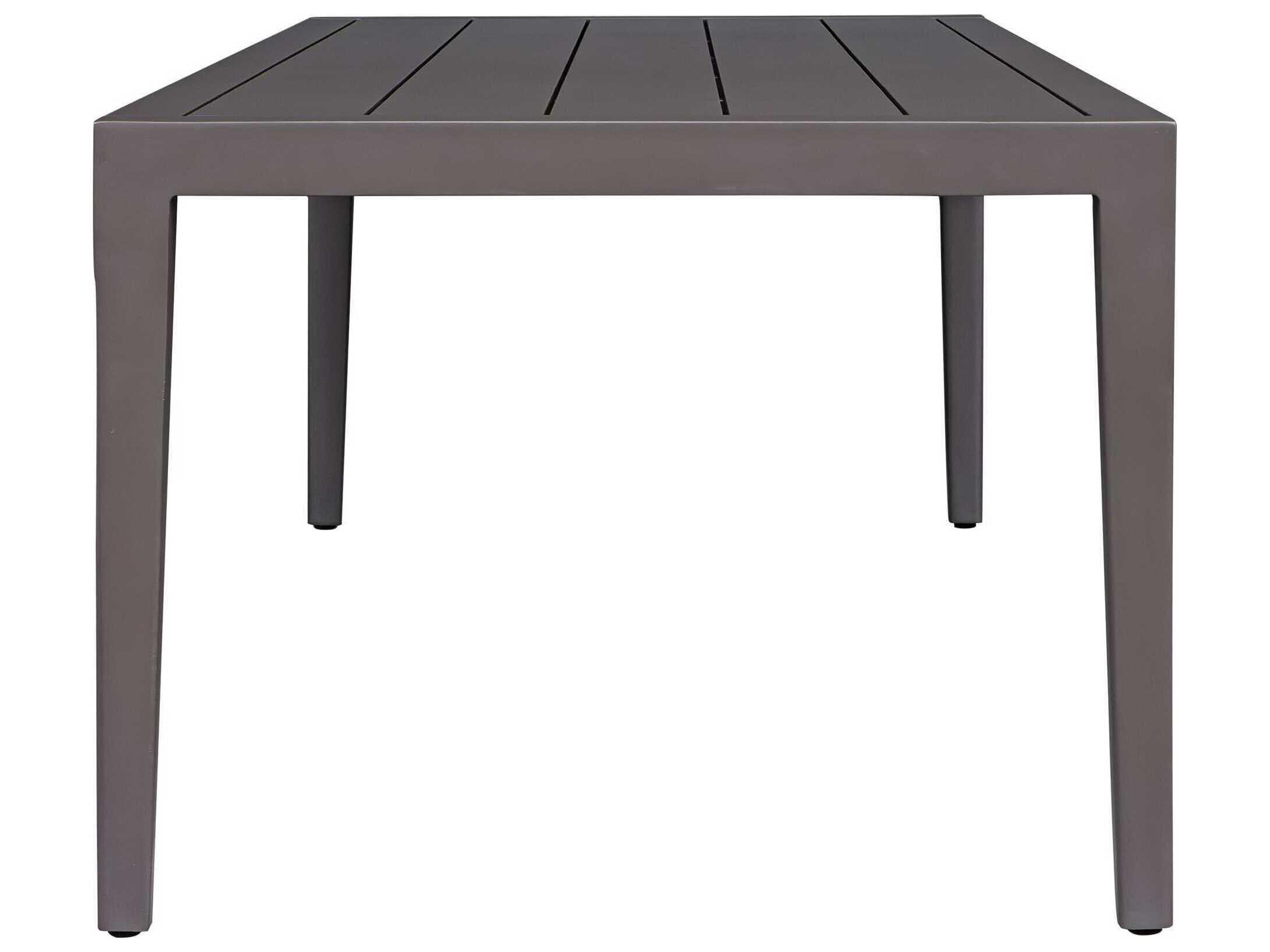 Uttermost Outdoor Polanco Java Black Aluminum Rectangular Dining Table