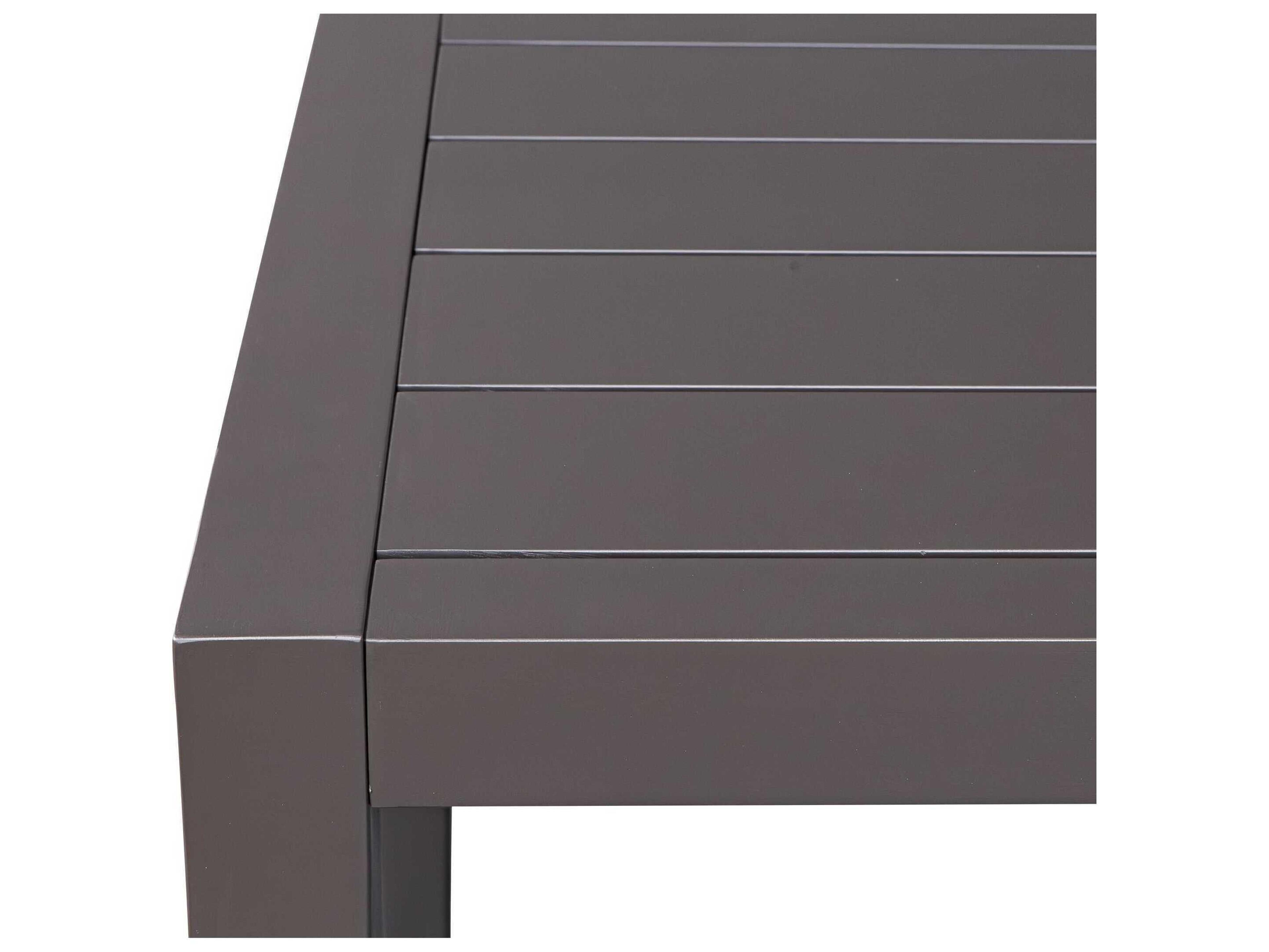 Uttermost Outdoor Polanco Java Black Aluminum Rectangular Dining Table