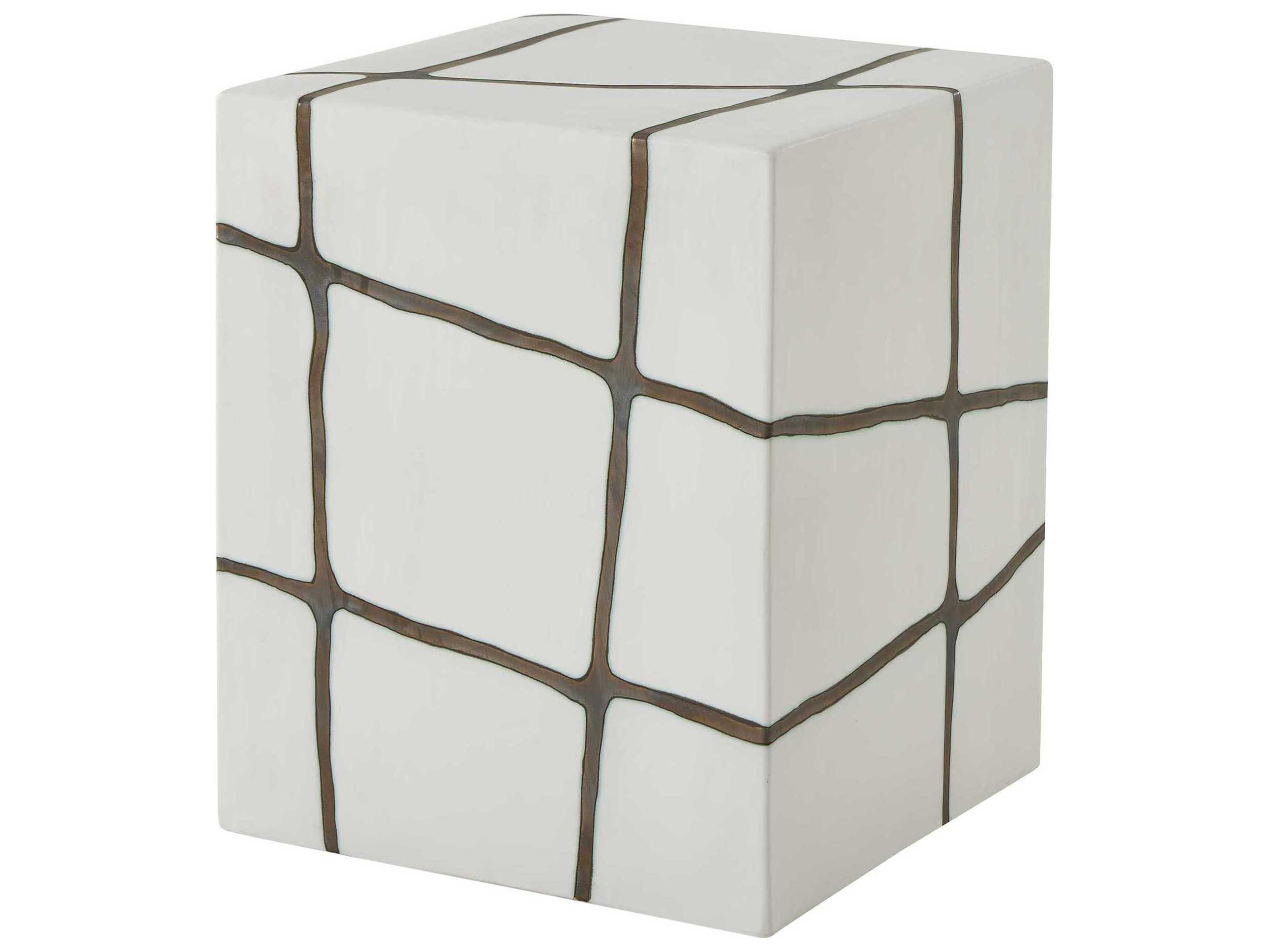 Uttermost Outdoor Rocklyn Bronze Earthenware Concrete Garden Stool