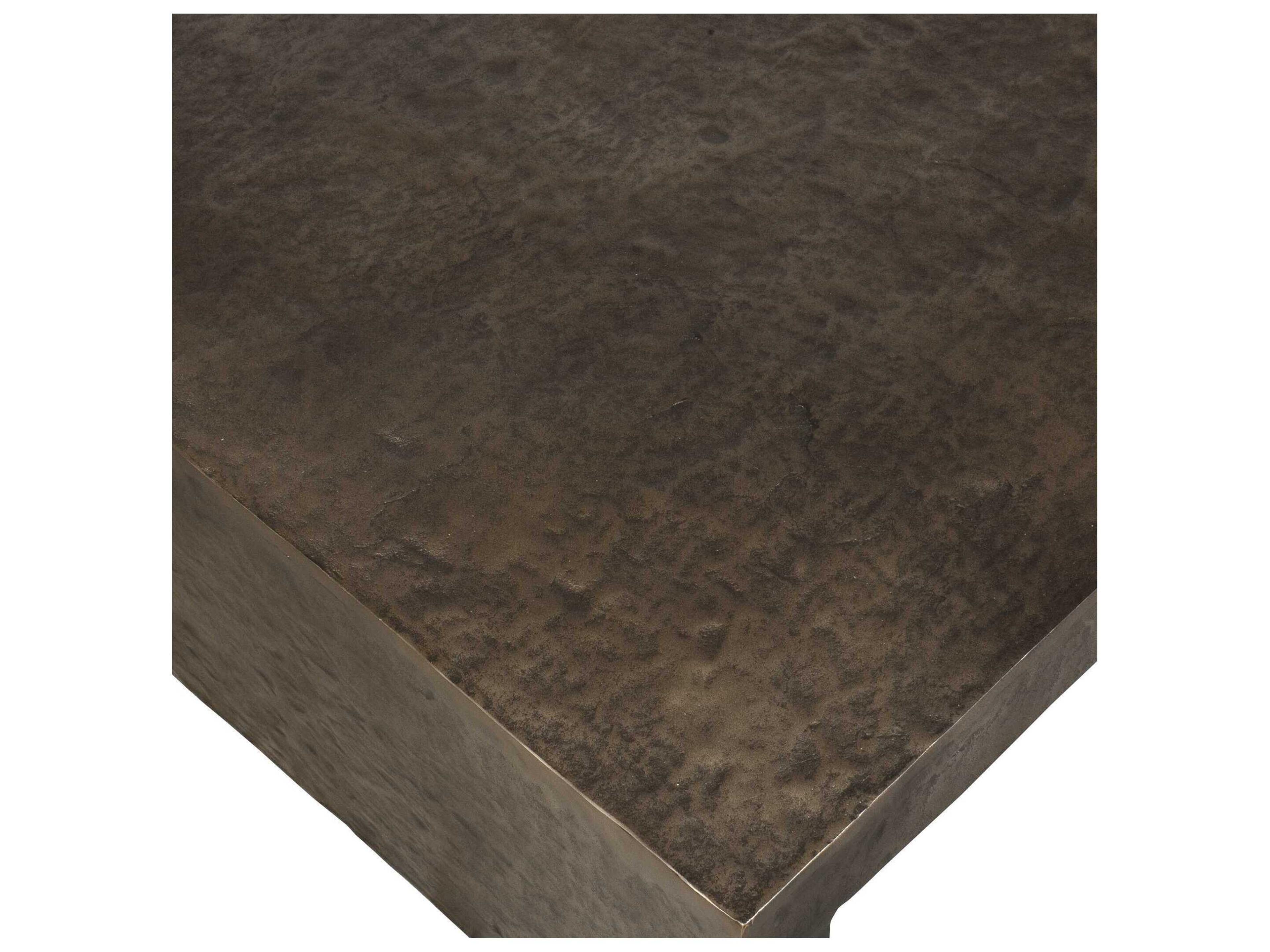 Uttermost Outdoor Obra Golden Dark Bronze Metal Rectangular Coffee Table