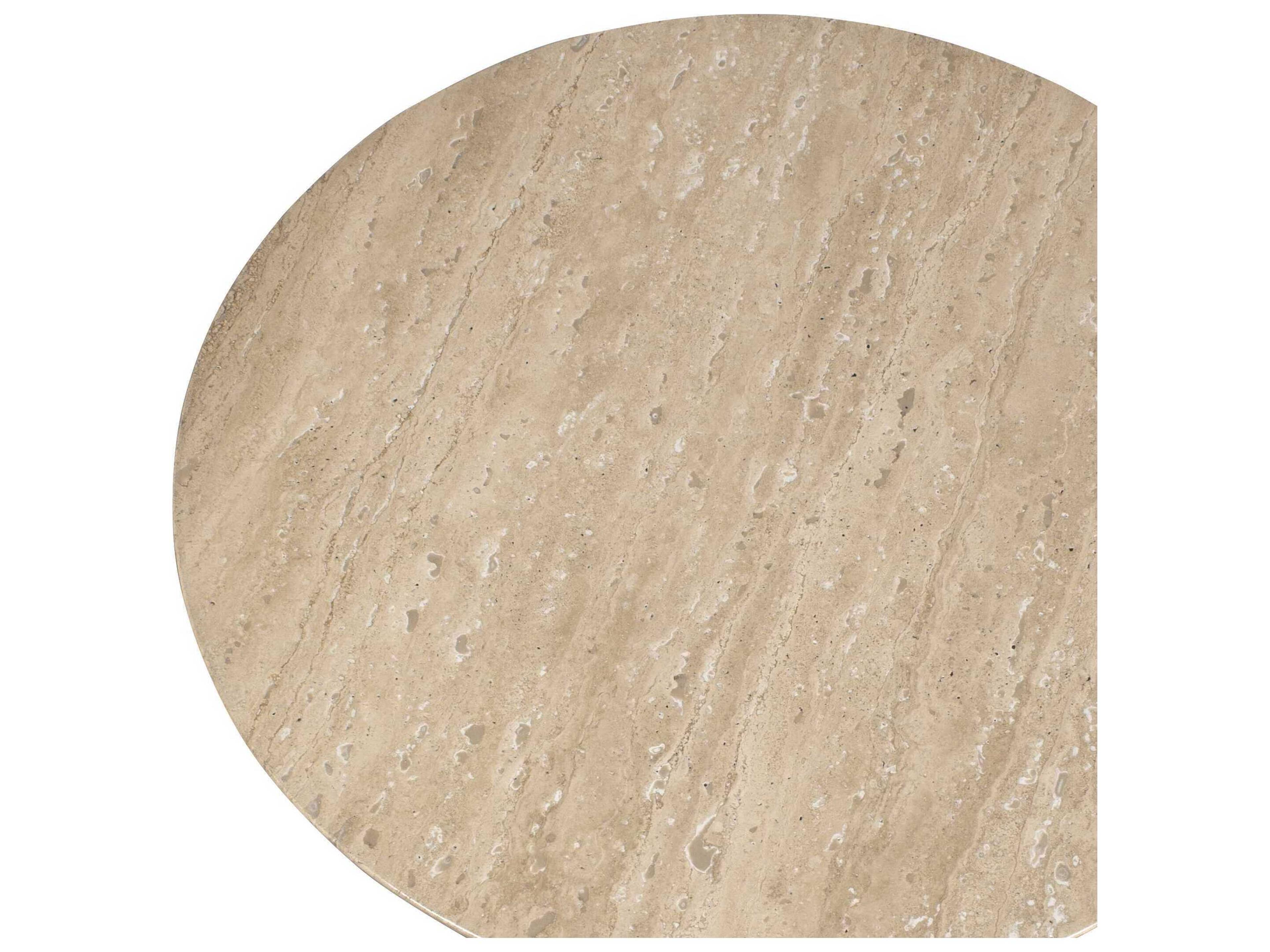 Uttermost Outdoor Oslo Antique Brass Metal Round End Table