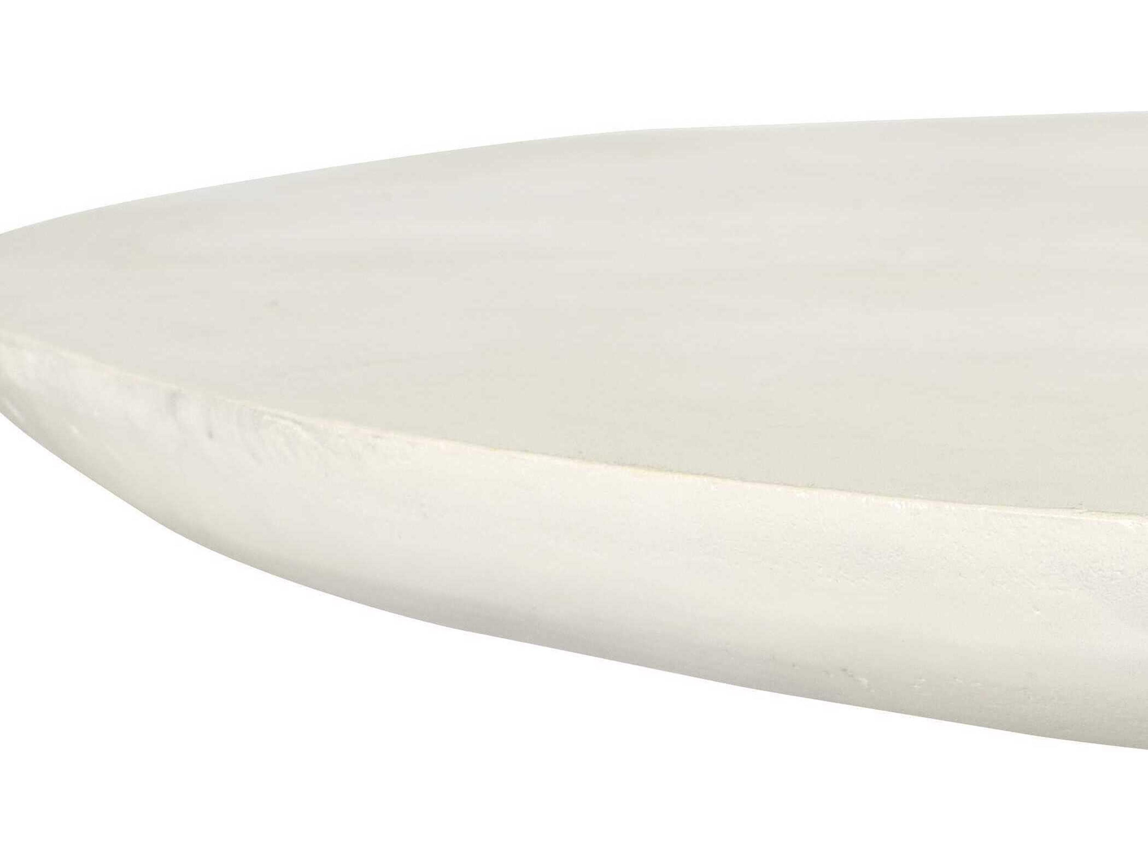 Uttermost Outdoor Madrone Warm White Aluminum Round Dining Table