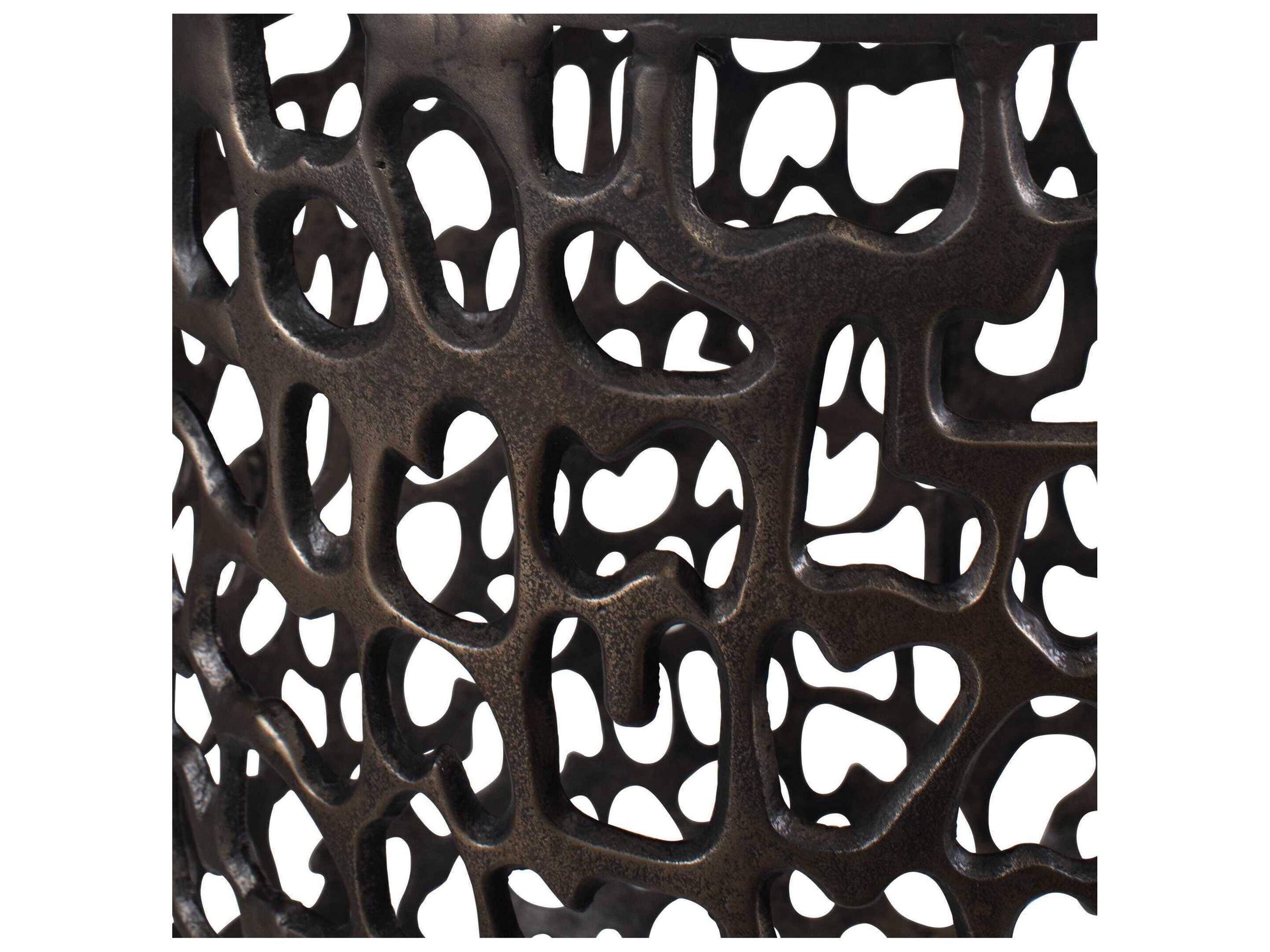 Uttermost Outdoor Sabena Dark Bronze Metal Round End Table