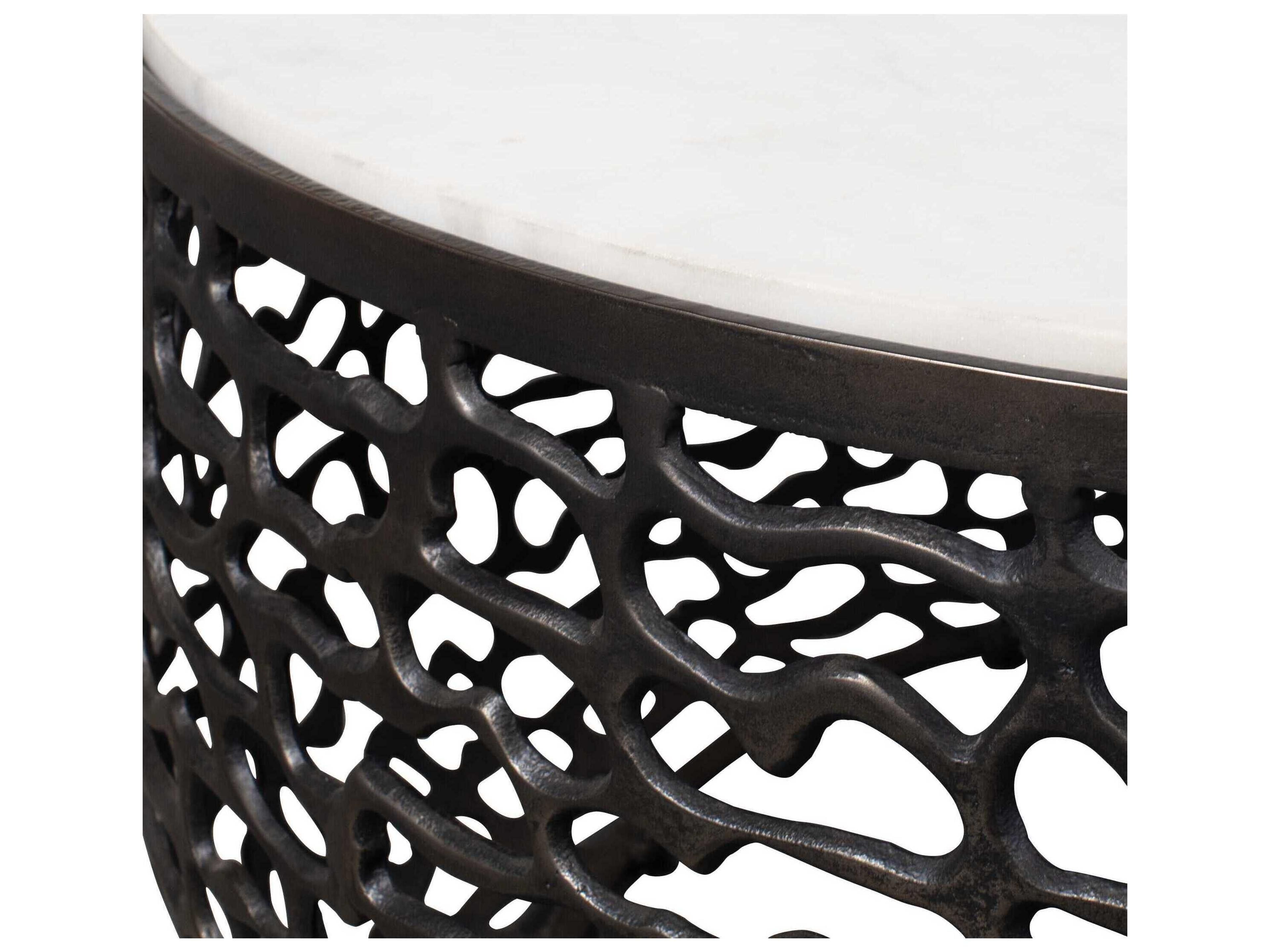 Uttermost Outdoor Sabena Dark Bronze Metal Round Coffee Table