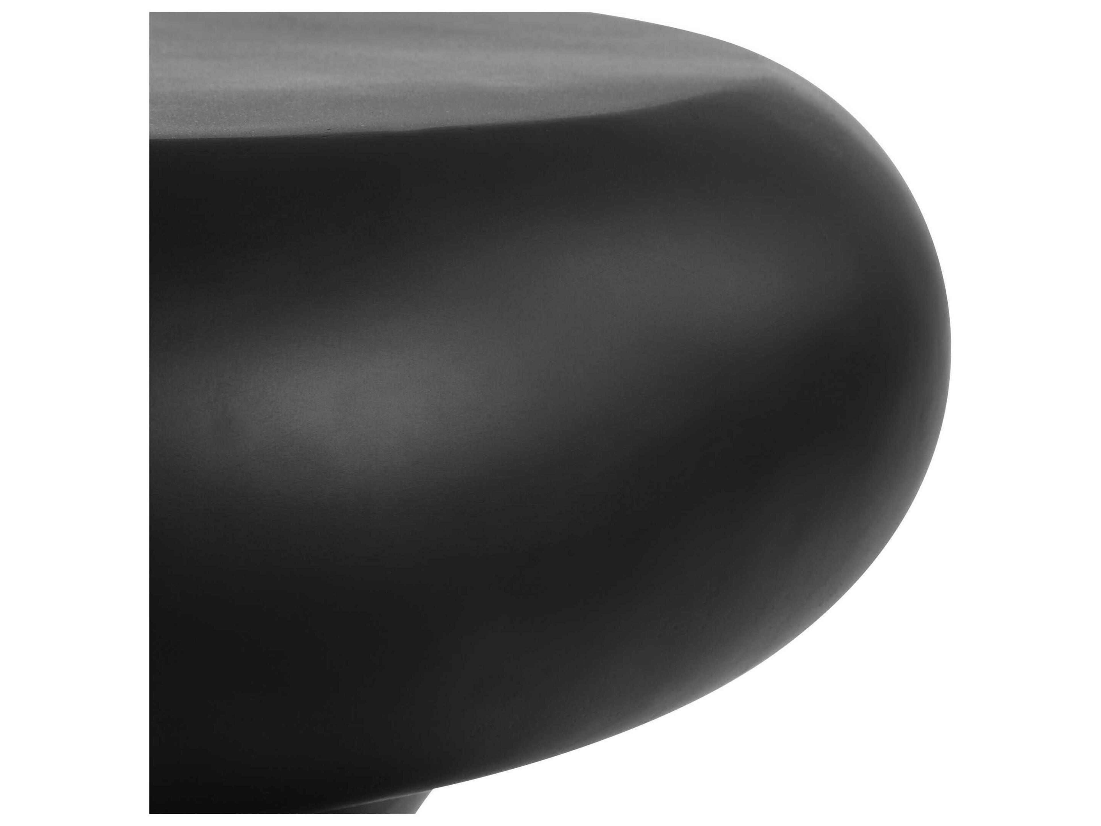 Uttermost Outdoor Robles Matte Black Resin Round End Table