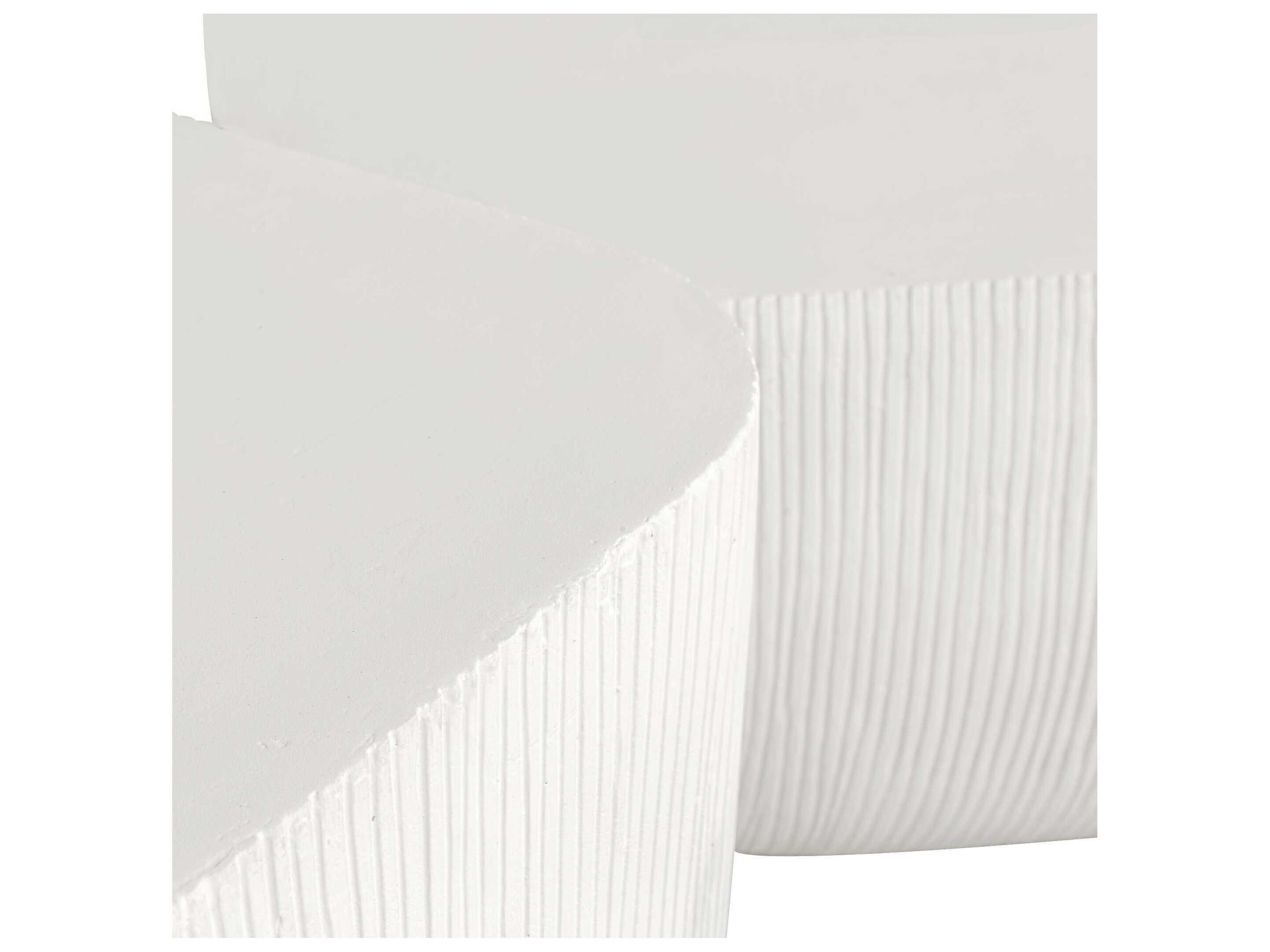 Uttermost Outdoor Alma Warm Limestone Concrete Square End Table