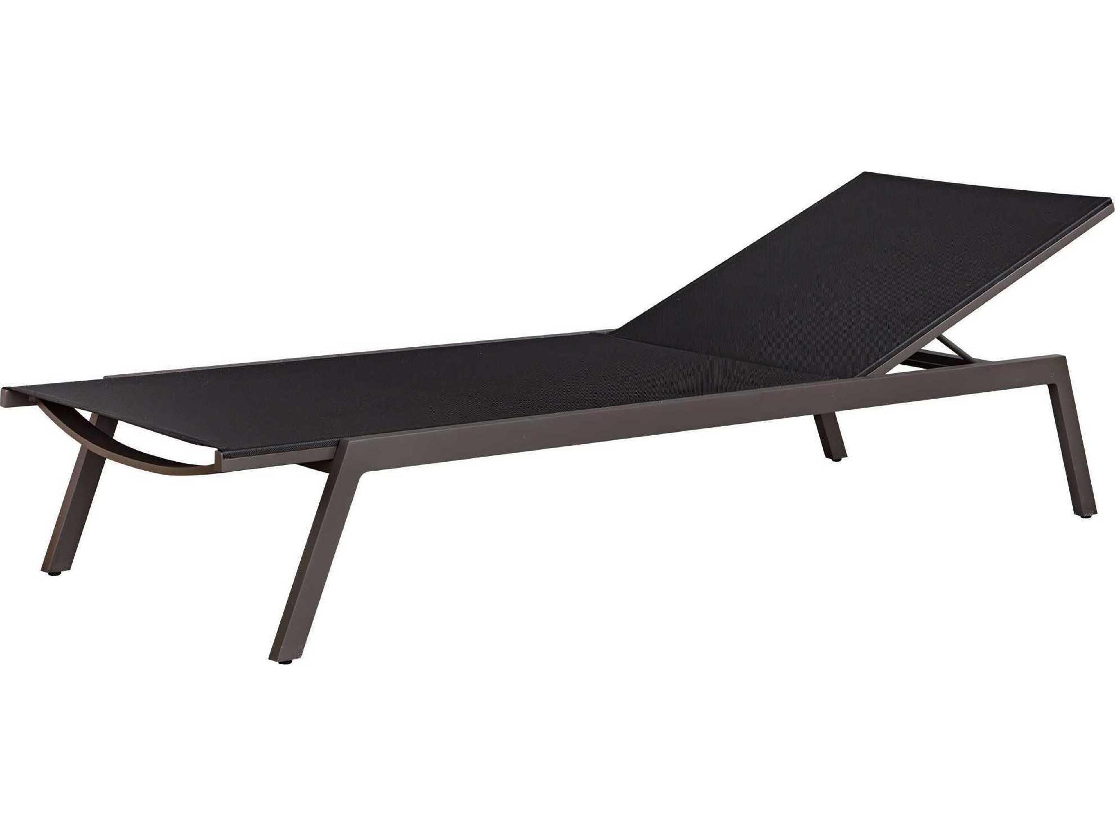 Uttermost Outdoor Bea Java Black Aluminum Polypropylene Chaise Lounge