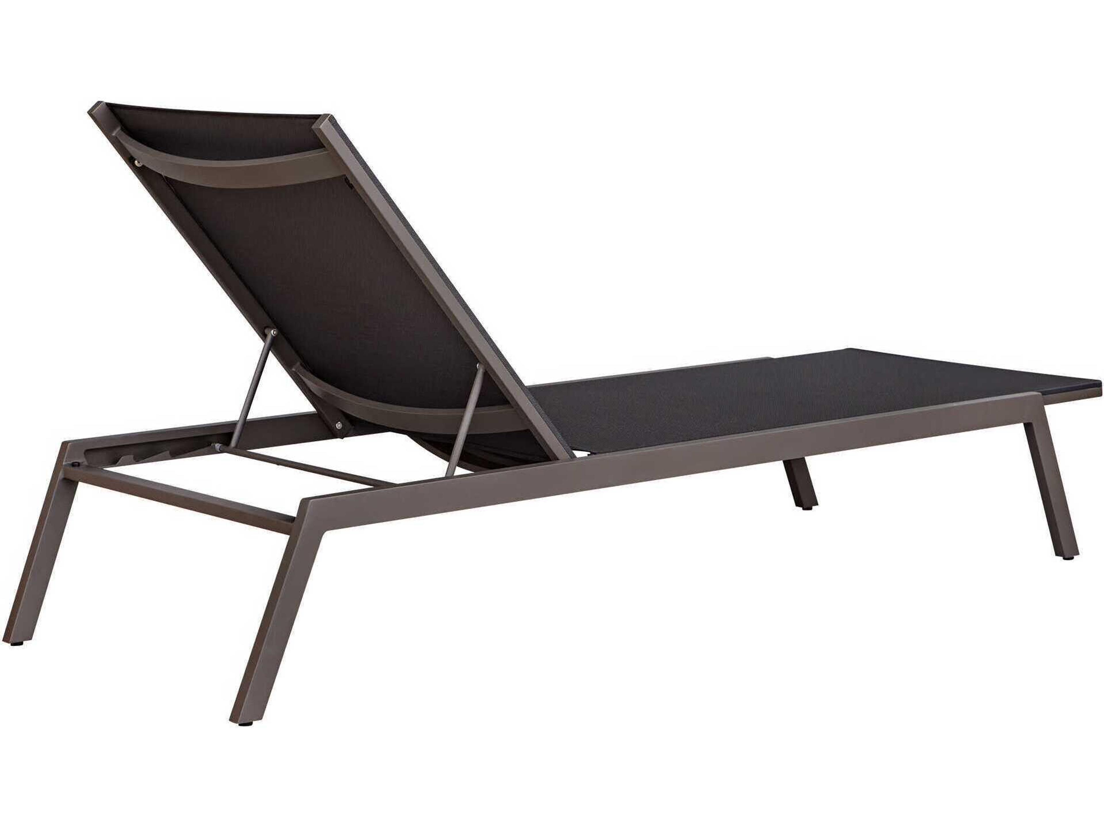 Uttermost Outdoor Bea Java Black Aluminum Polypropylene Chaise Lounge