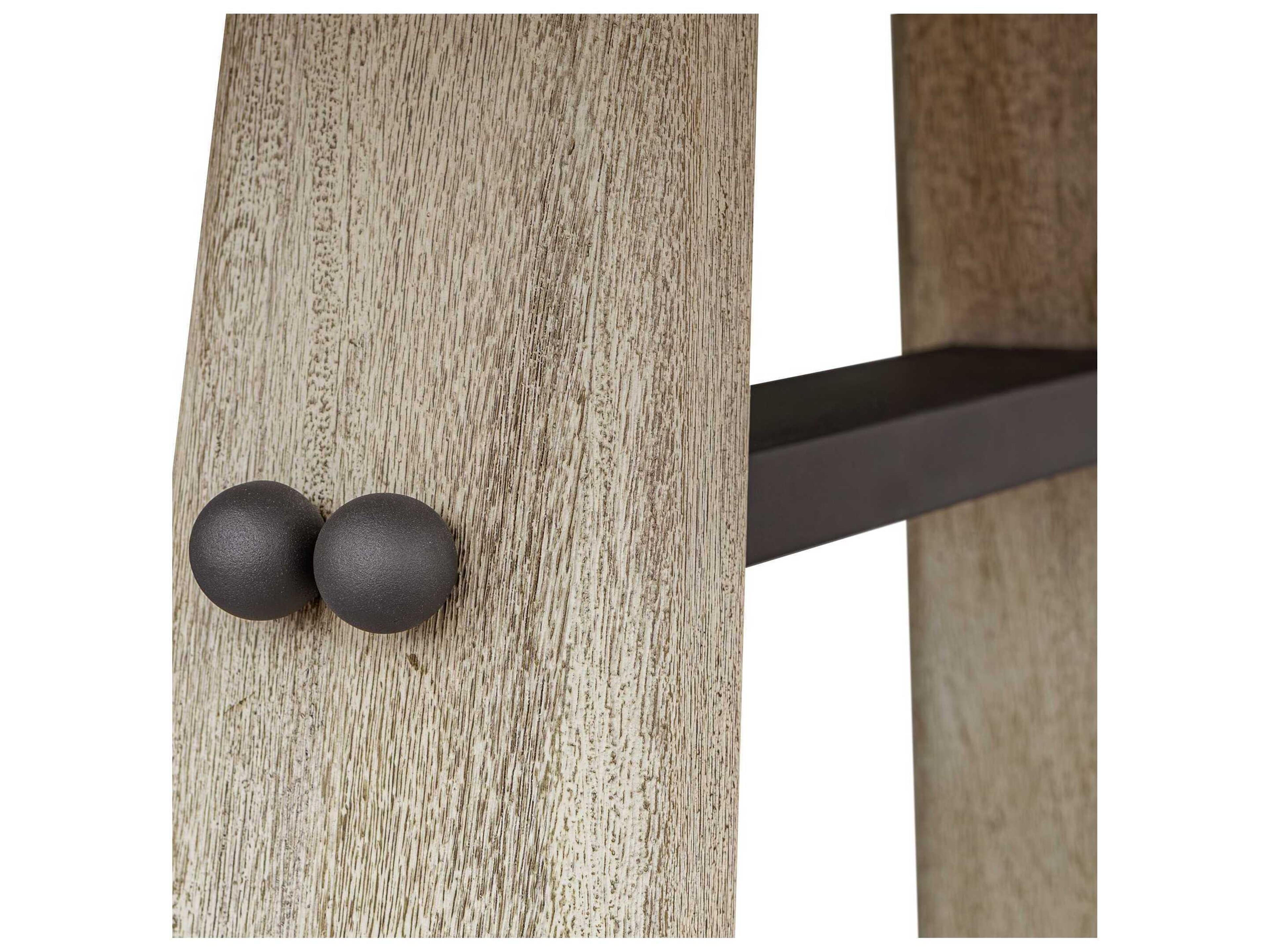 Uttermost Outdoor Circa White Woodtone Wood Rectangular Dining Table