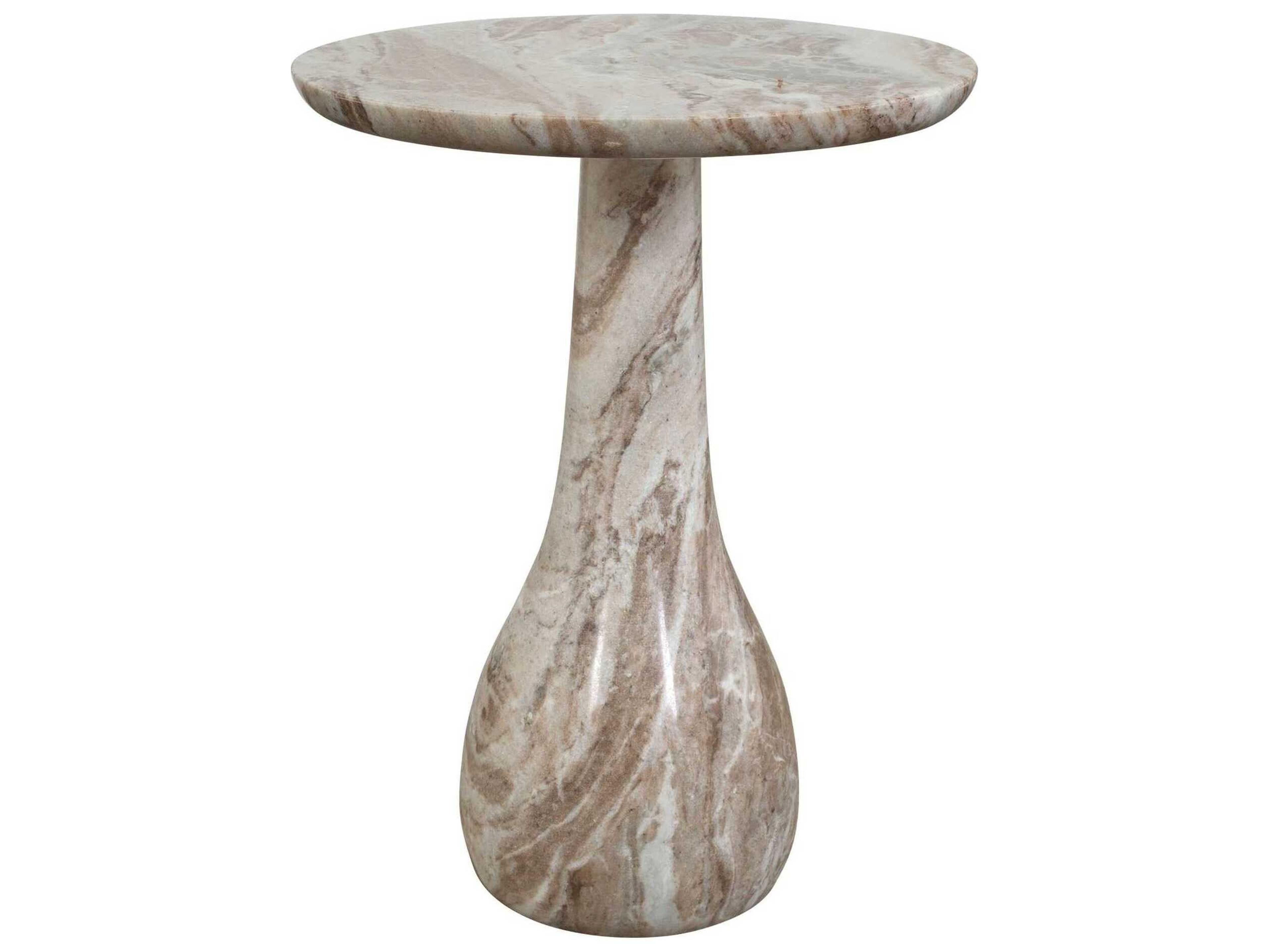 Uttermost Outdoor Shura Stone Round End Table