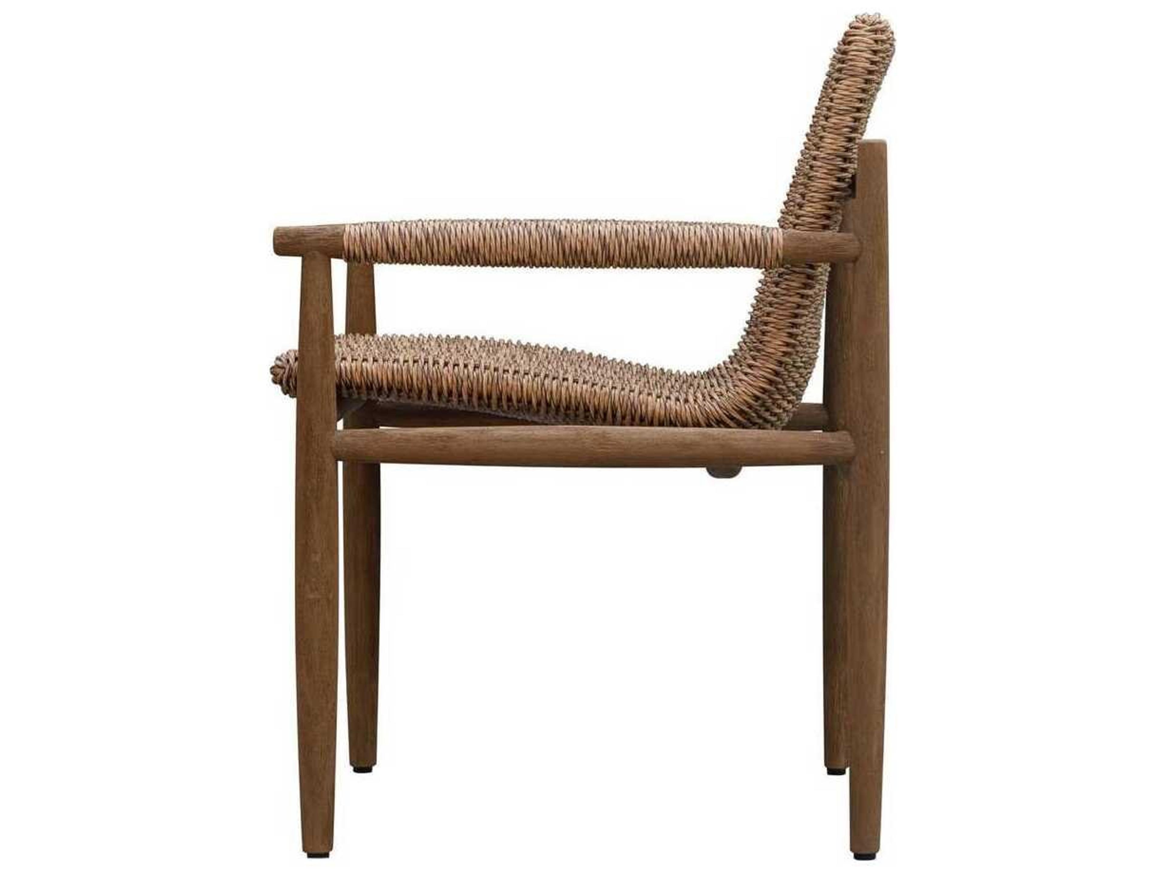 Uttermost Outdoor Sumba Wood Wicker Dining Chair