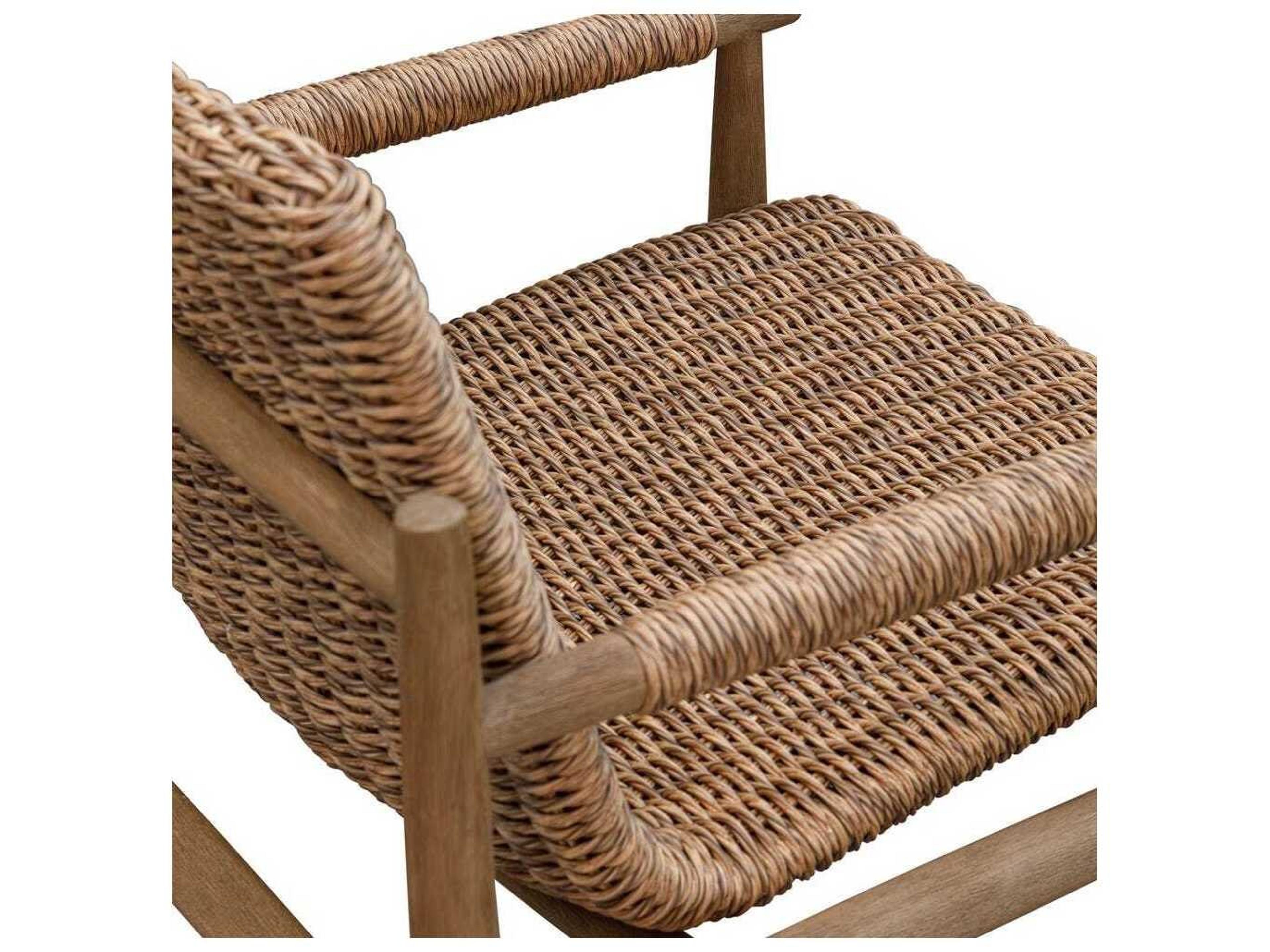 Uttermost Outdoor Sumba Wood Wicker Dining Chair