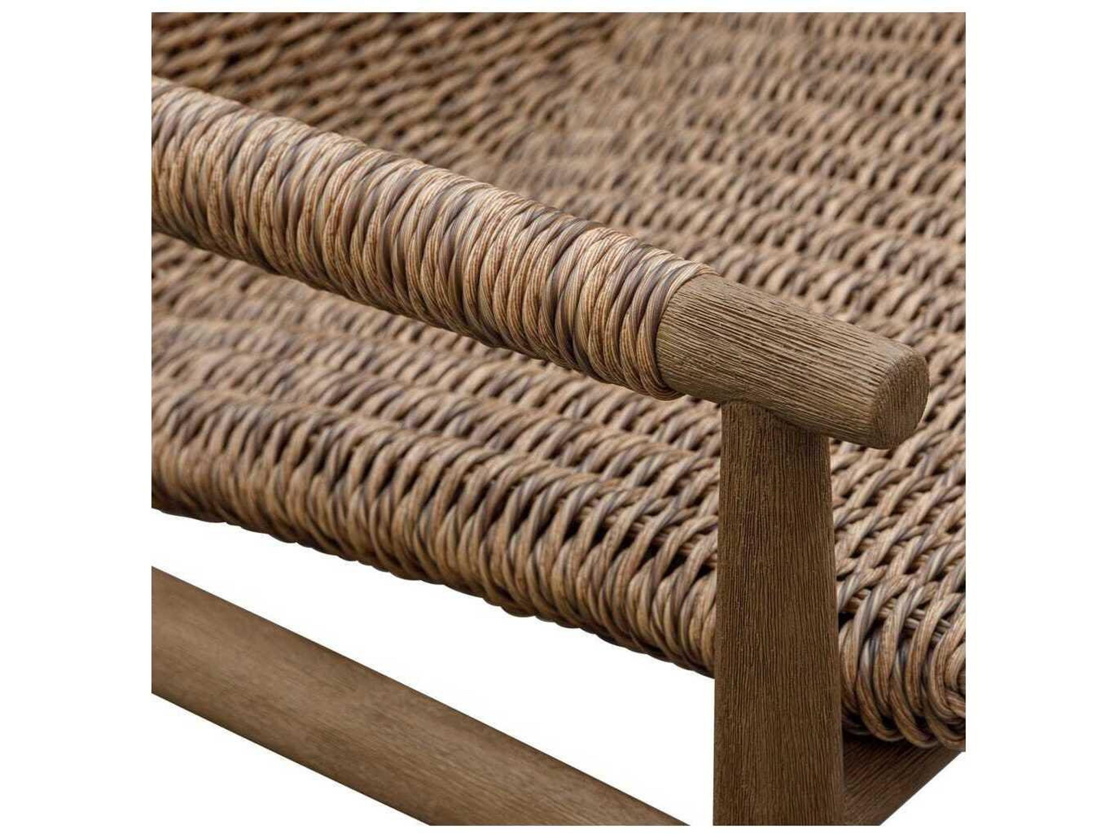 Uttermost Outdoor Sumba Wood Wicker Dining Chair
