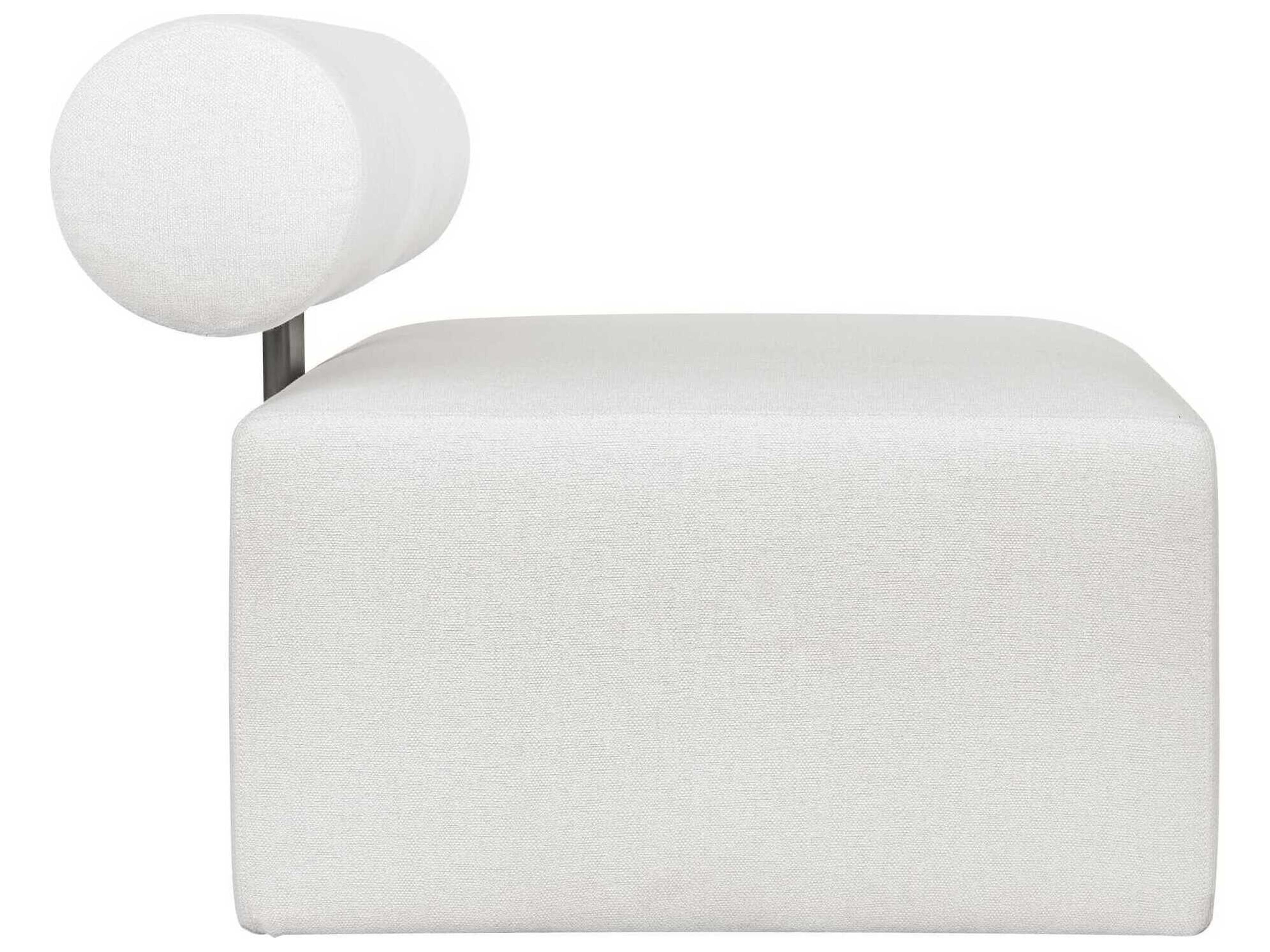 Uttermost Outdoor Bolster Back Java Black Oyster White Aluminum Cushion Lounge Chair