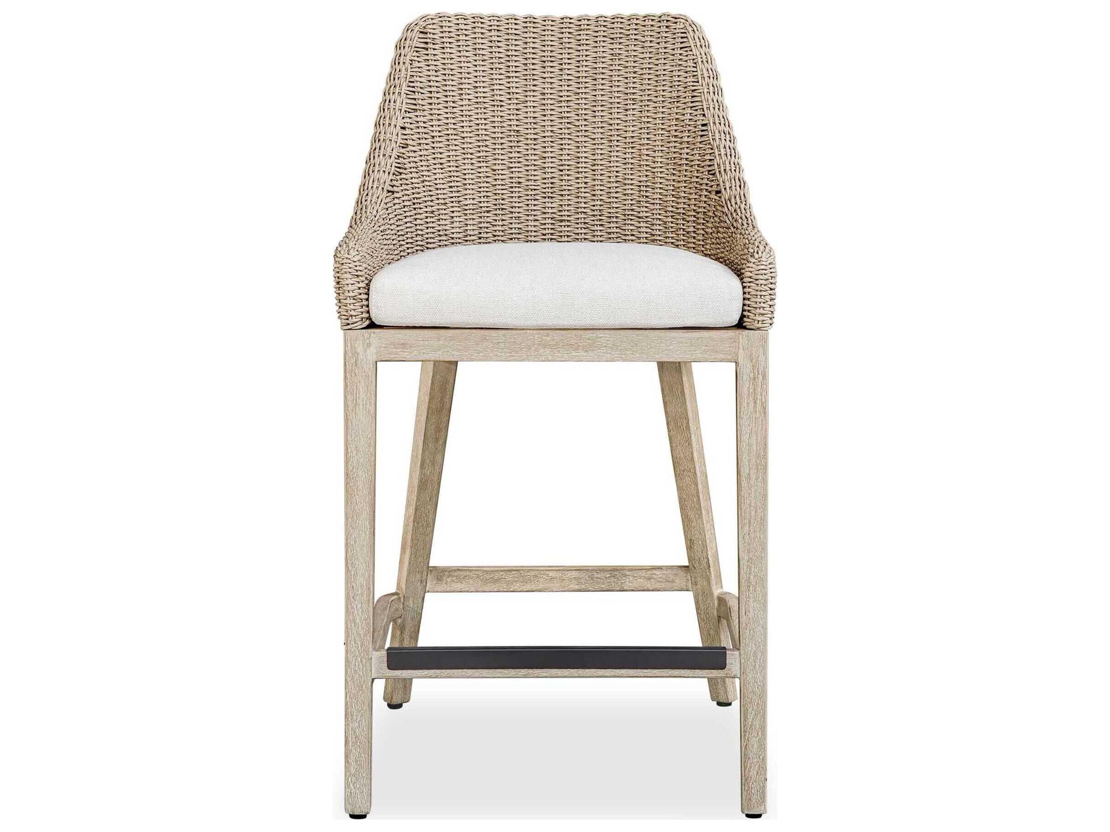 Uttermost Outdoor Paloma Wicker Cushion Counter Stool