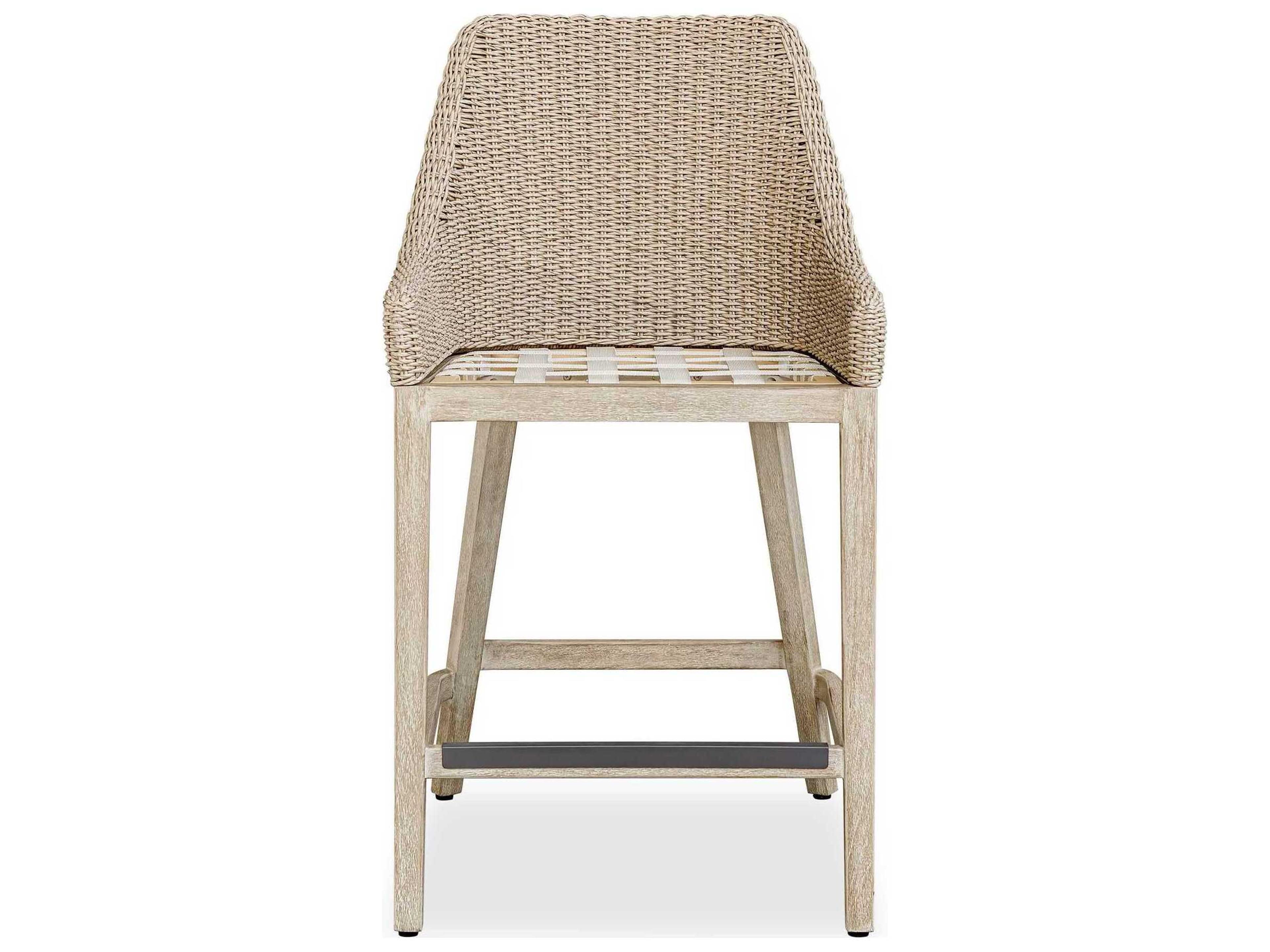 Uttermost Outdoor Paloma Wicker Cushion Counter Stool