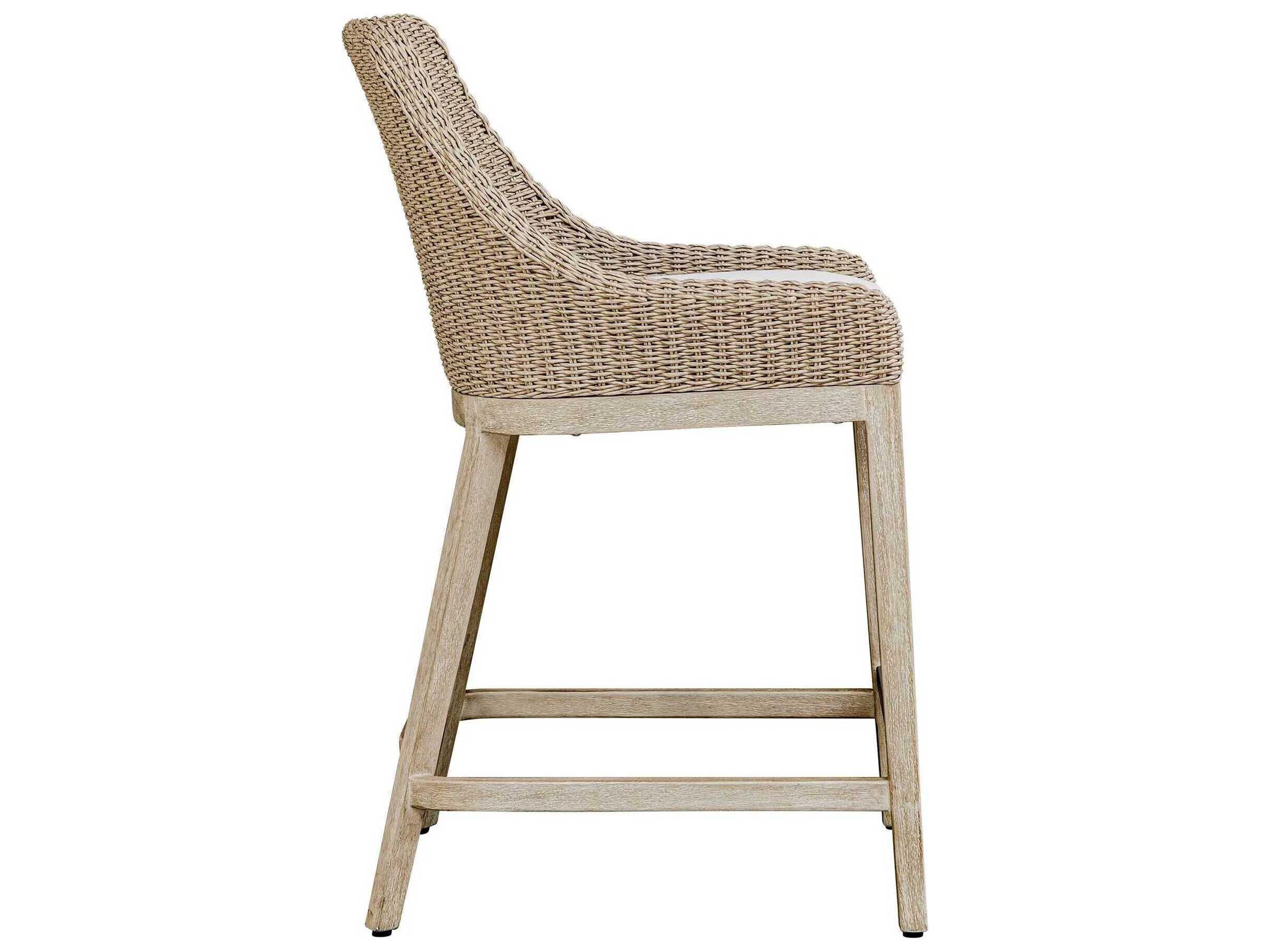 Uttermost Outdoor Paloma Wicker Cushion Counter Stool