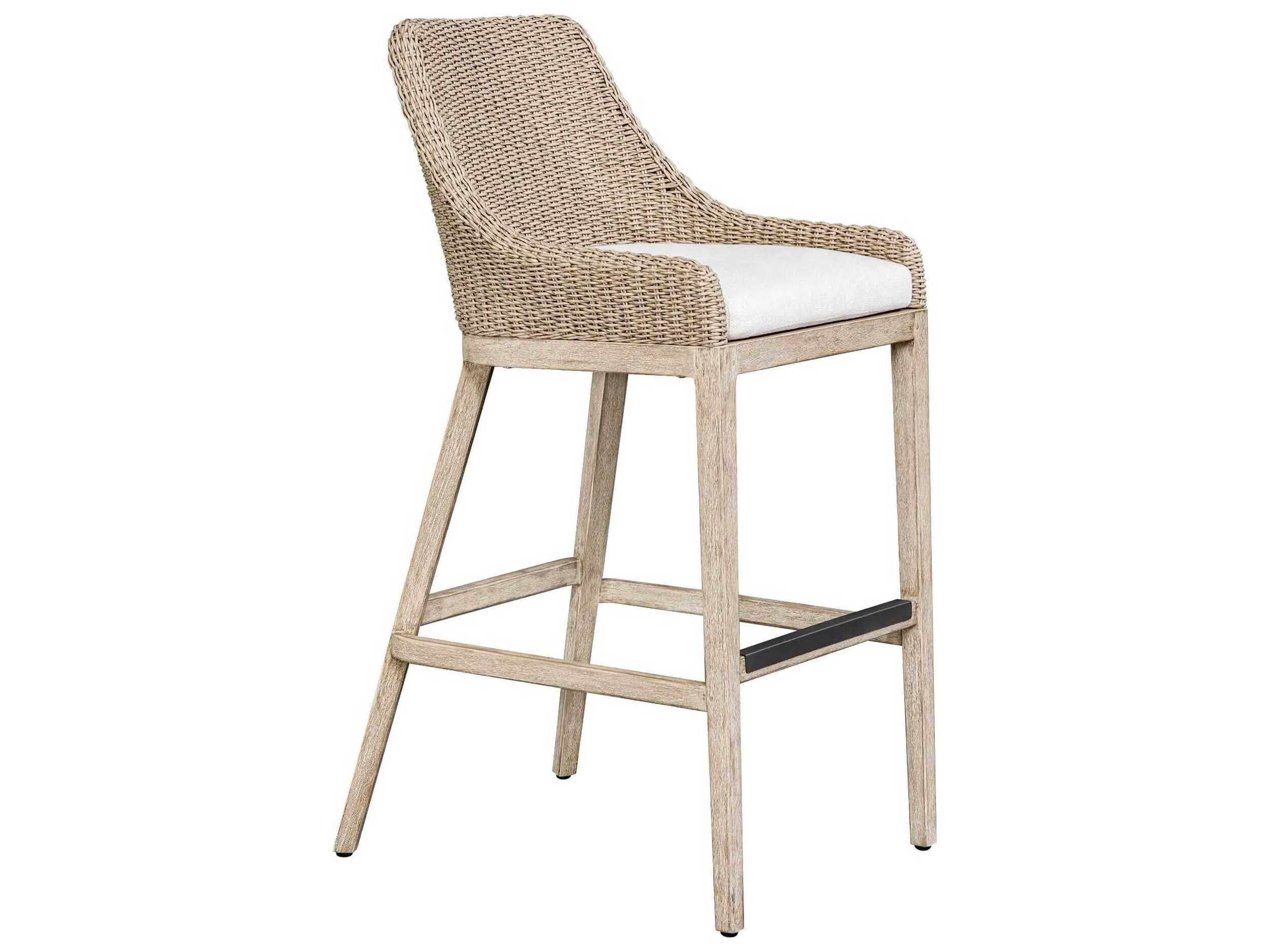 Uttermost Outdoor Paloma Wicker Cushion Bar Stool
