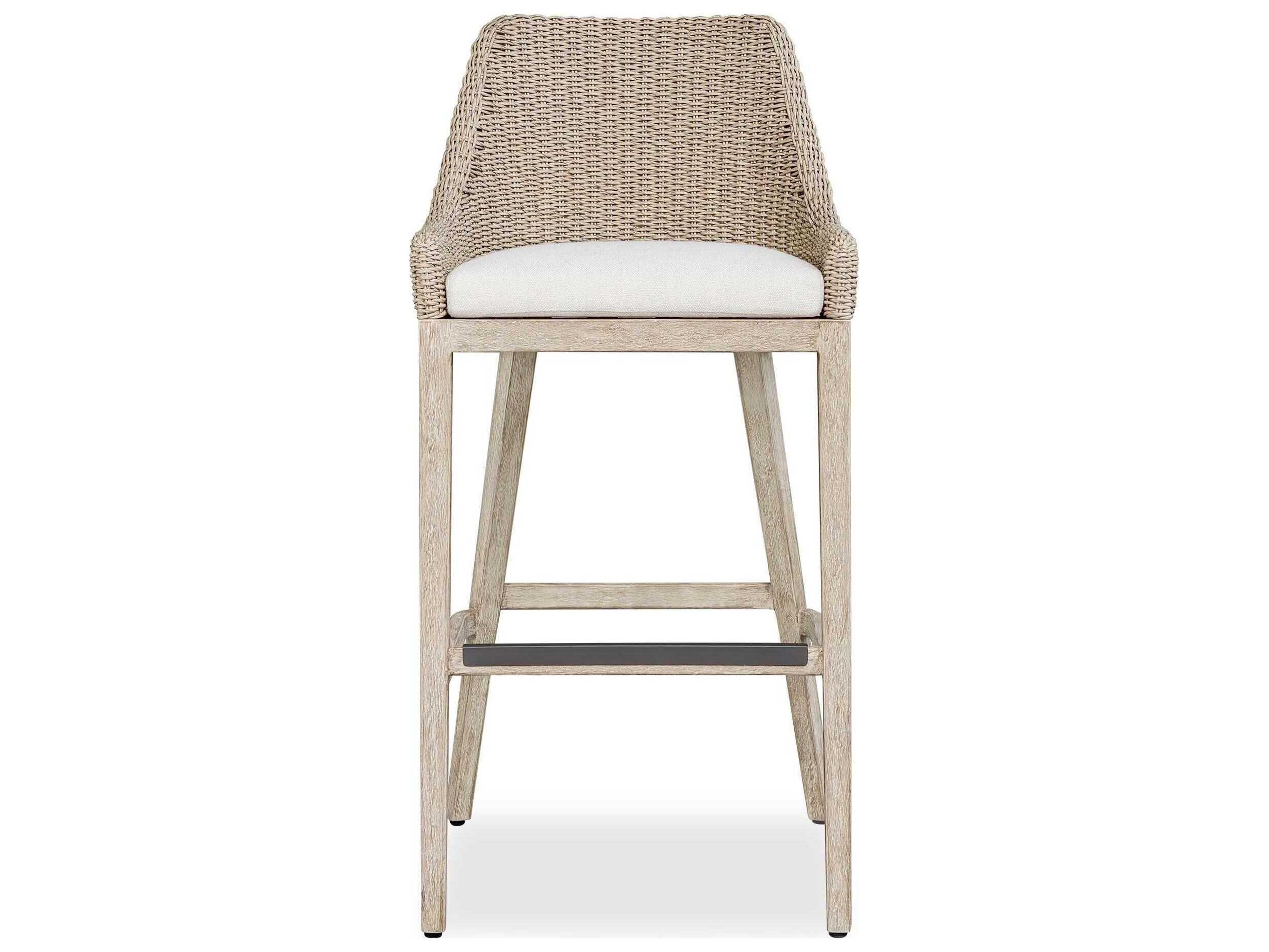 Uttermost Outdoor Paloma Wicker Cushion Bar Stool