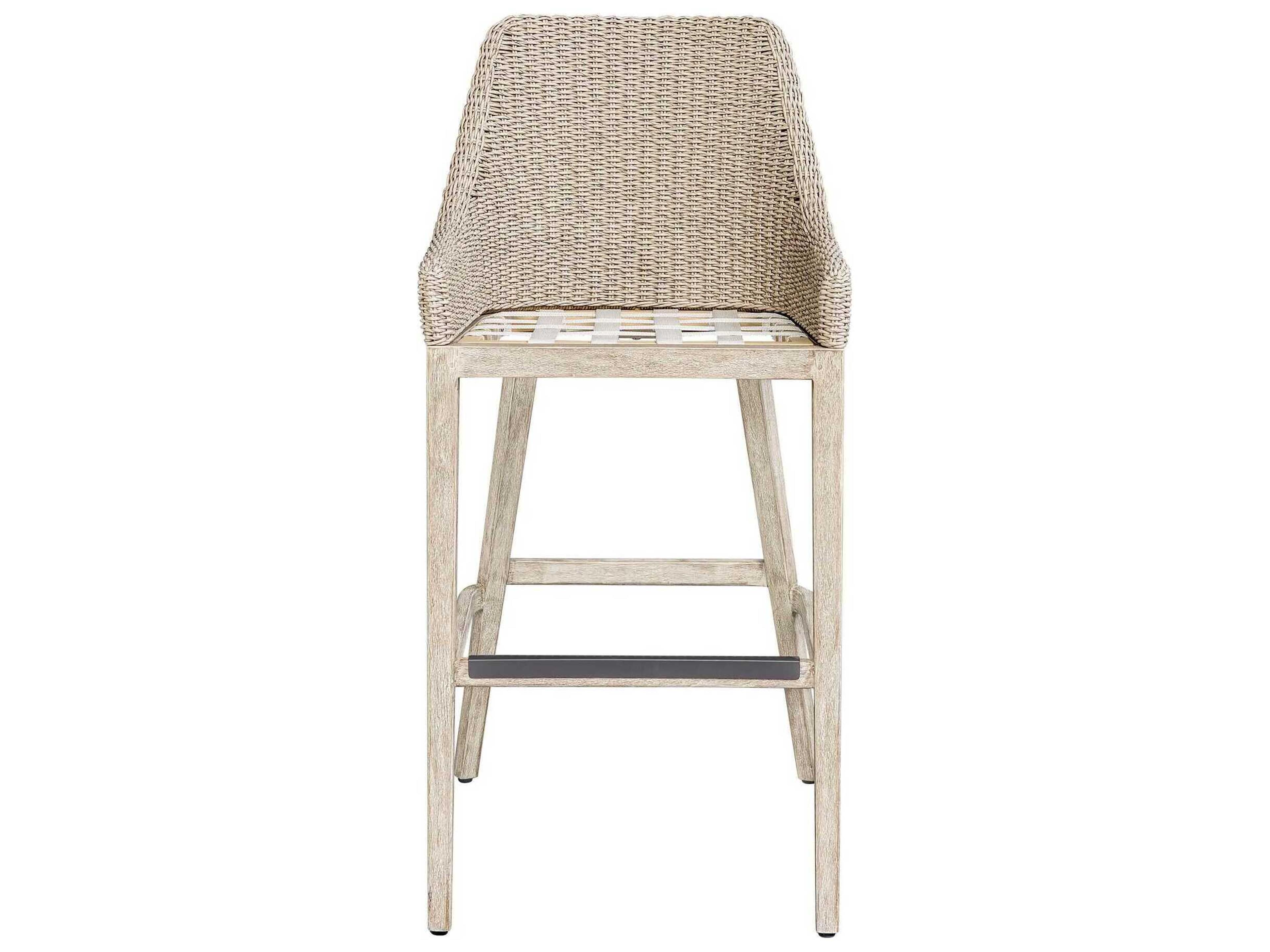 Uttermost Outdoor Paloma Wicker Cushion Bar Stool