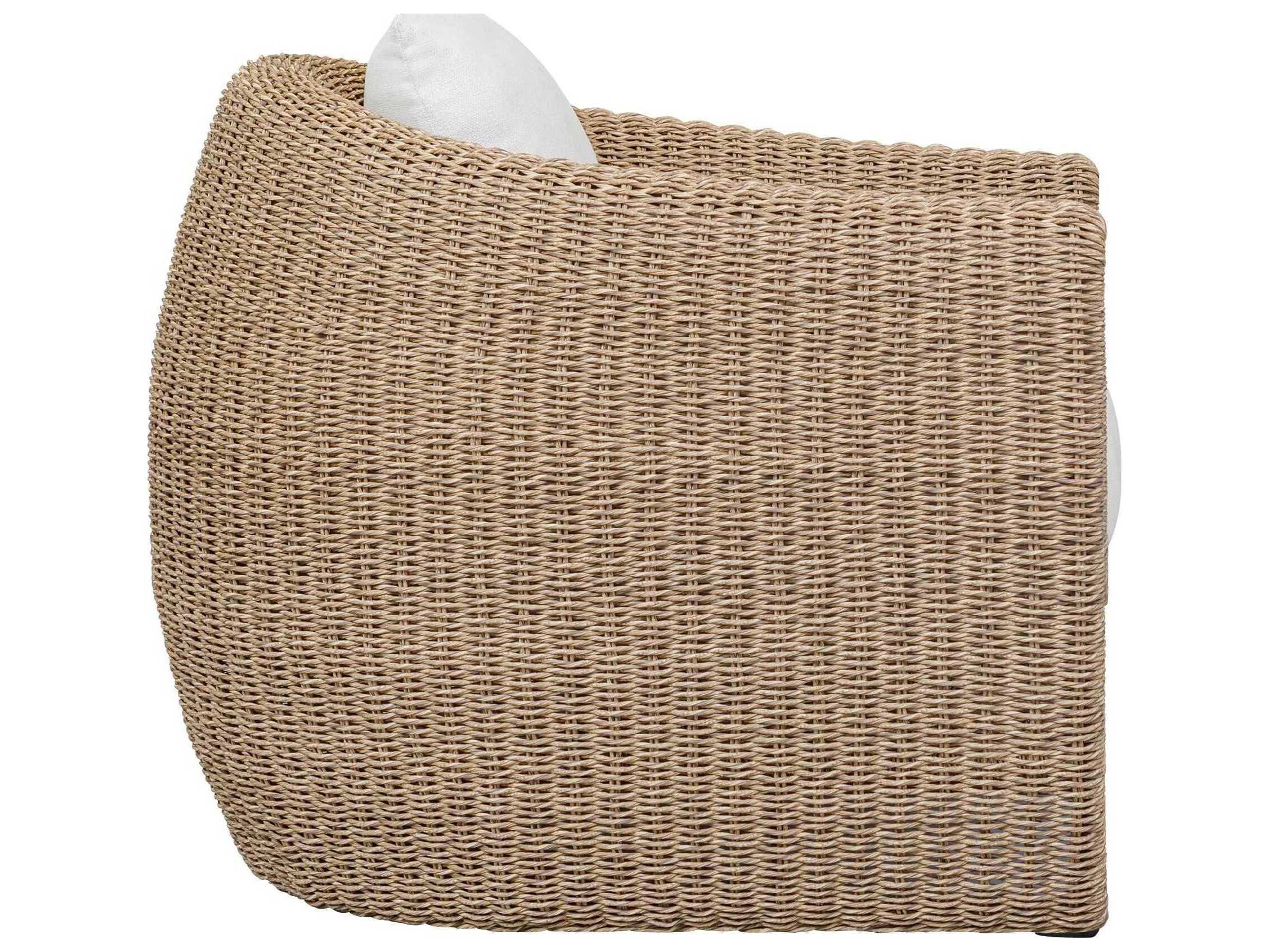 Uttermost Outdoor Tropic Wicker Cushion Lounge Chair