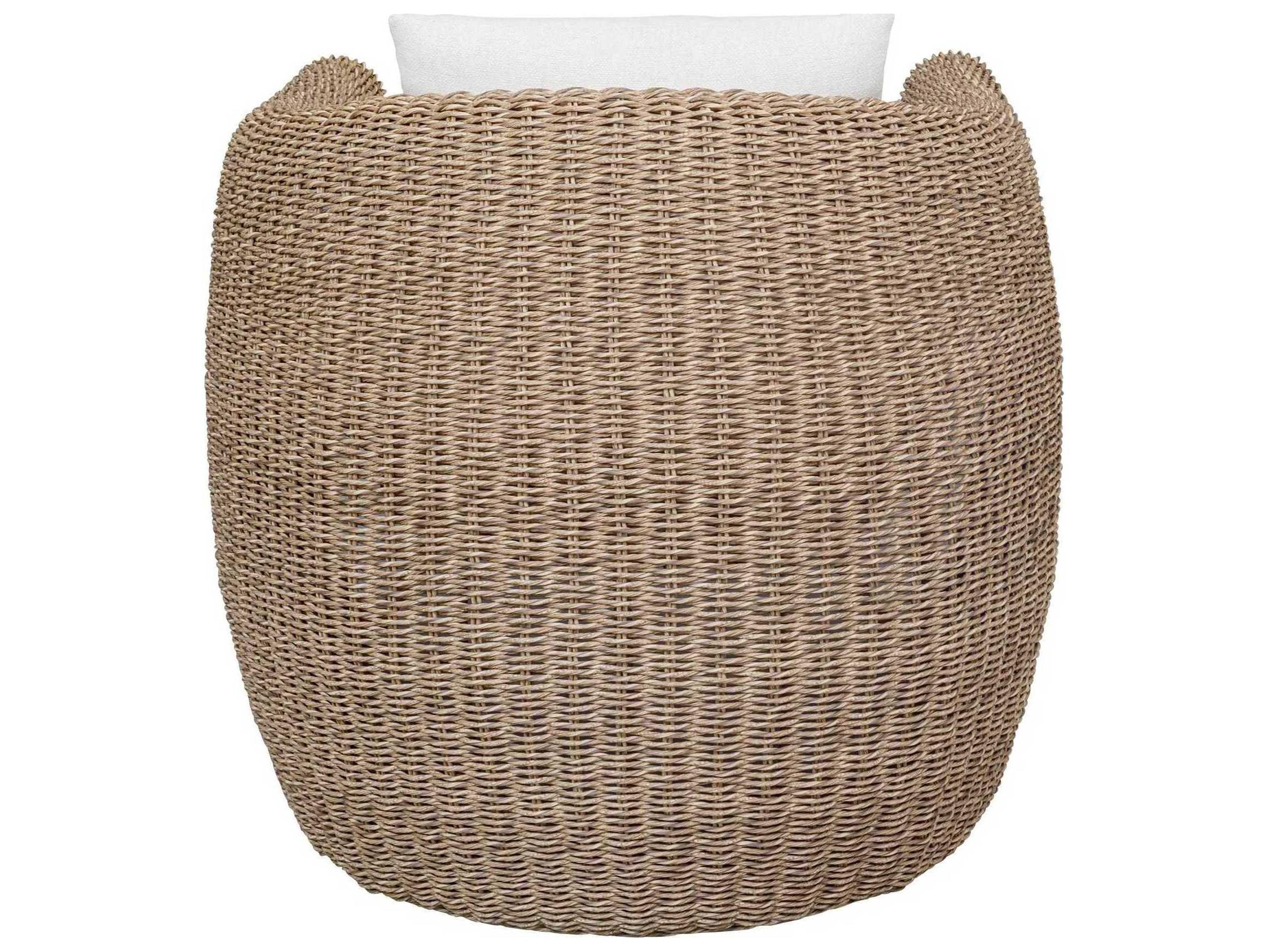 Uttermost Outdoor Tropic Wicker Cushion Lounge Chair