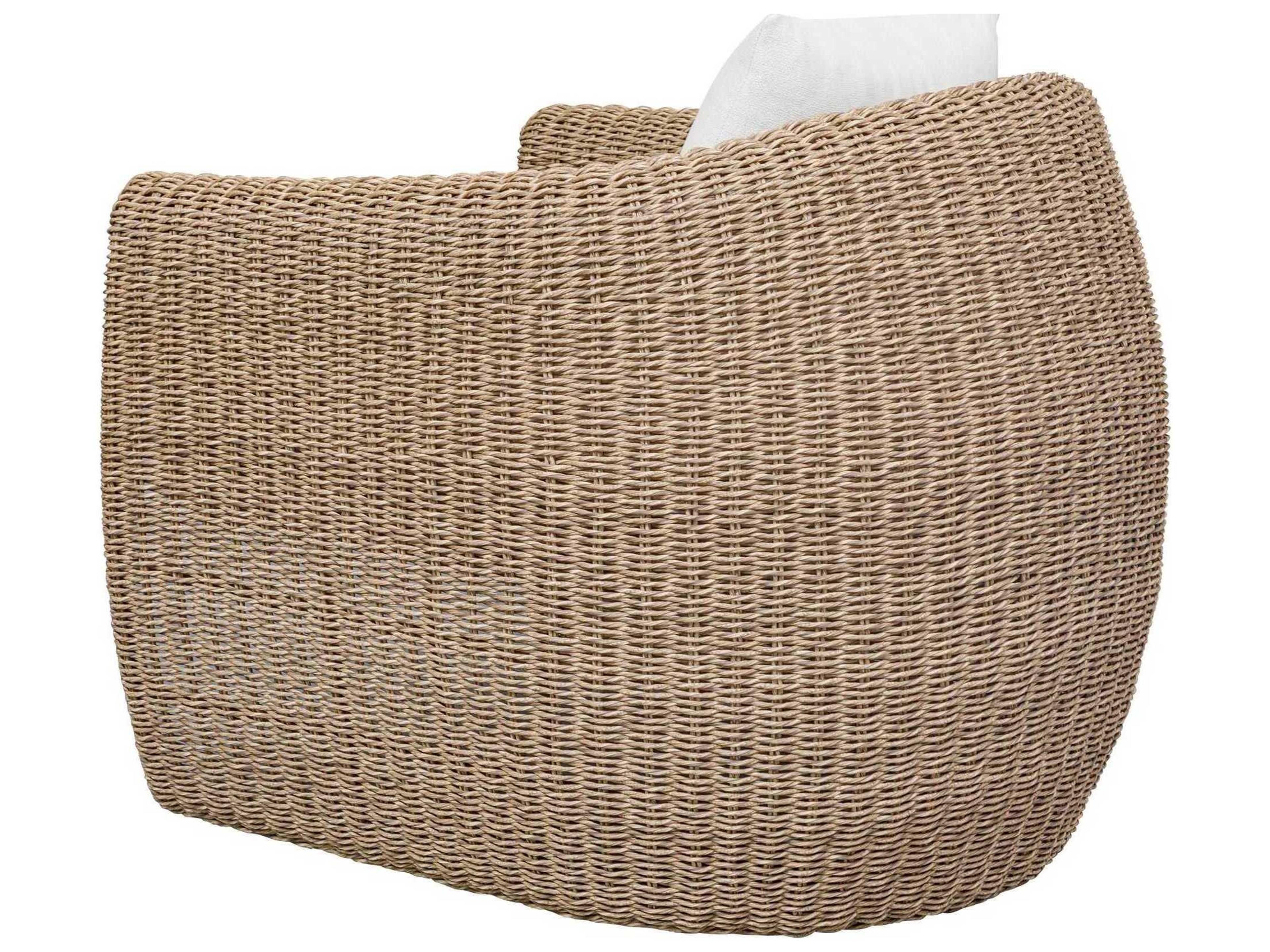 Uttermost Outdoor Tropic Wicker Cushion Lounge Chair
