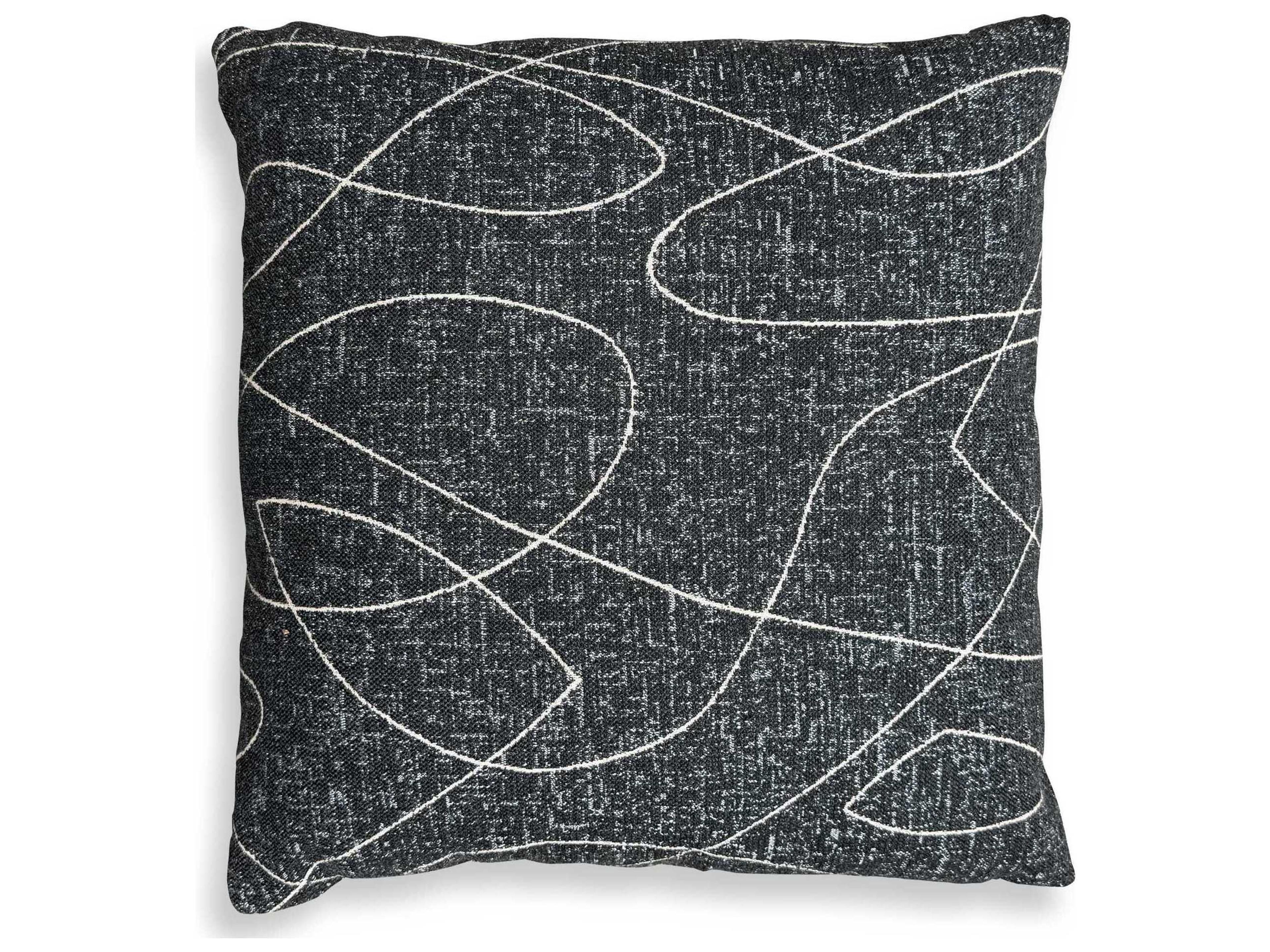 Loopy Loop Outdoor Onyx Pillow